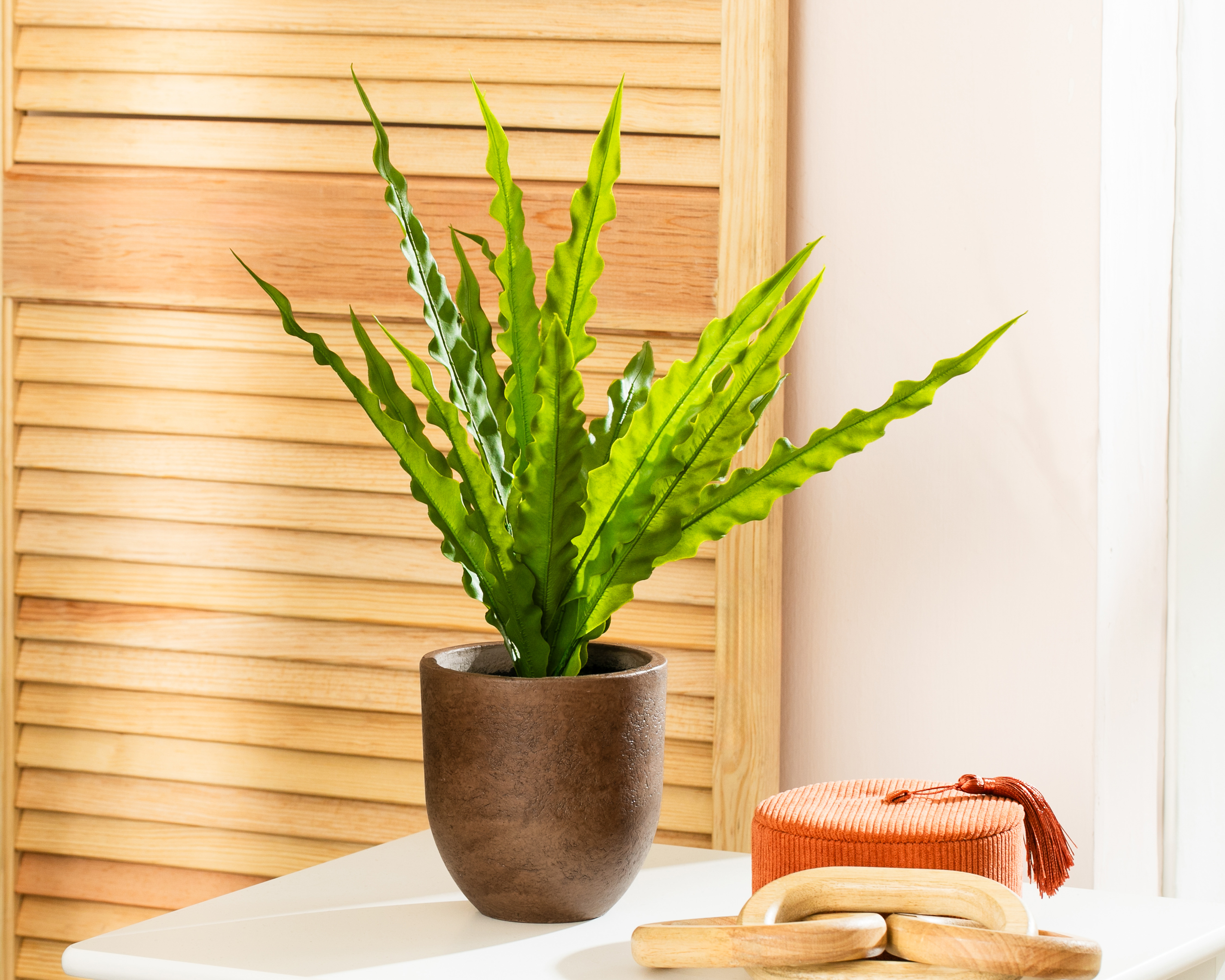 Foto 5 pulgar | Foto 4 | Helecho Artificial con Maceta Starhaus 46 cm