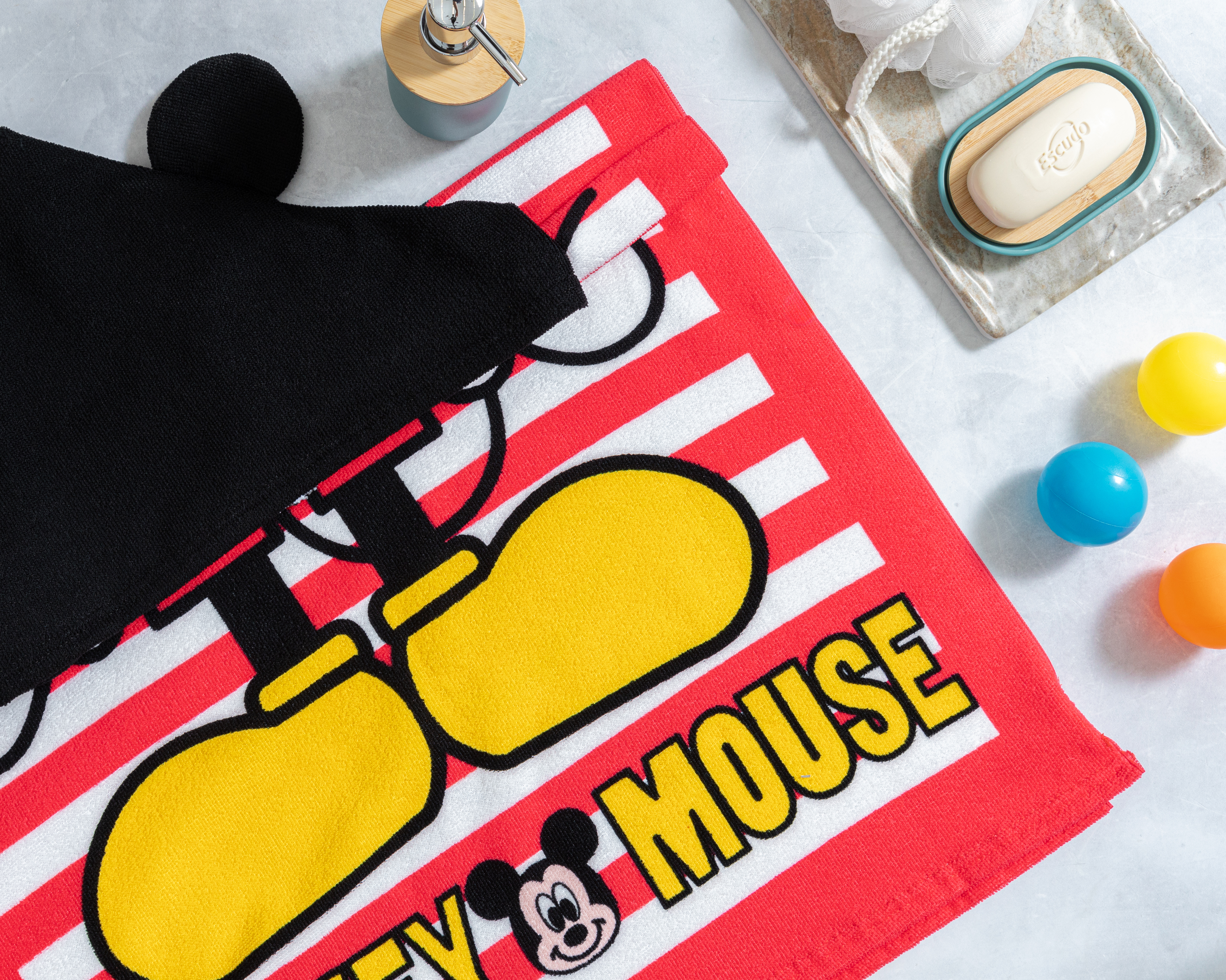 Foto 4 | Foto 4 | Toalla con Capucha para Bebé Niño Starhaus Mickey Mouse