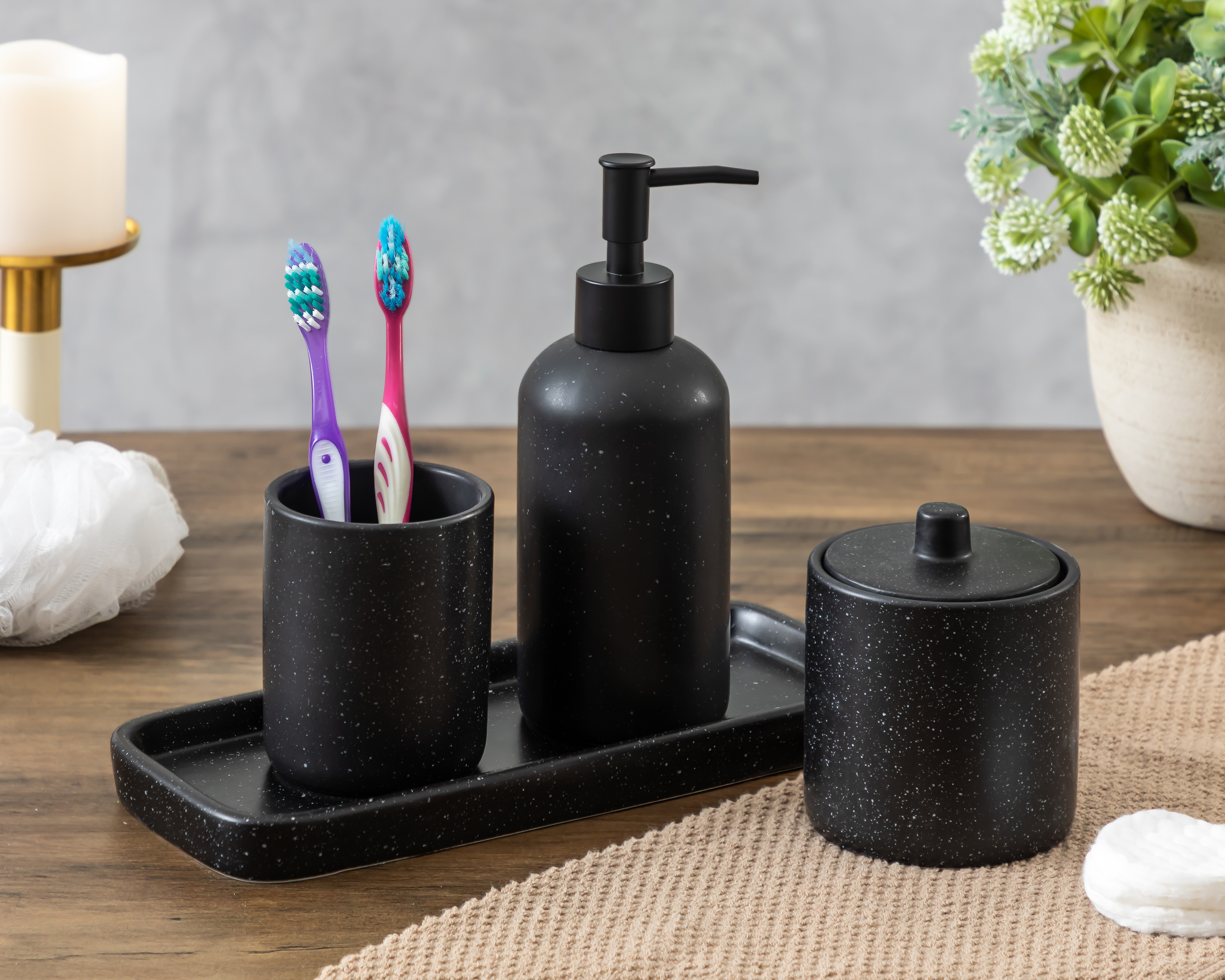 Foto 6 | Foto 6 | Dispensador de Jabón Starhaus Cerámica 4 Piezas