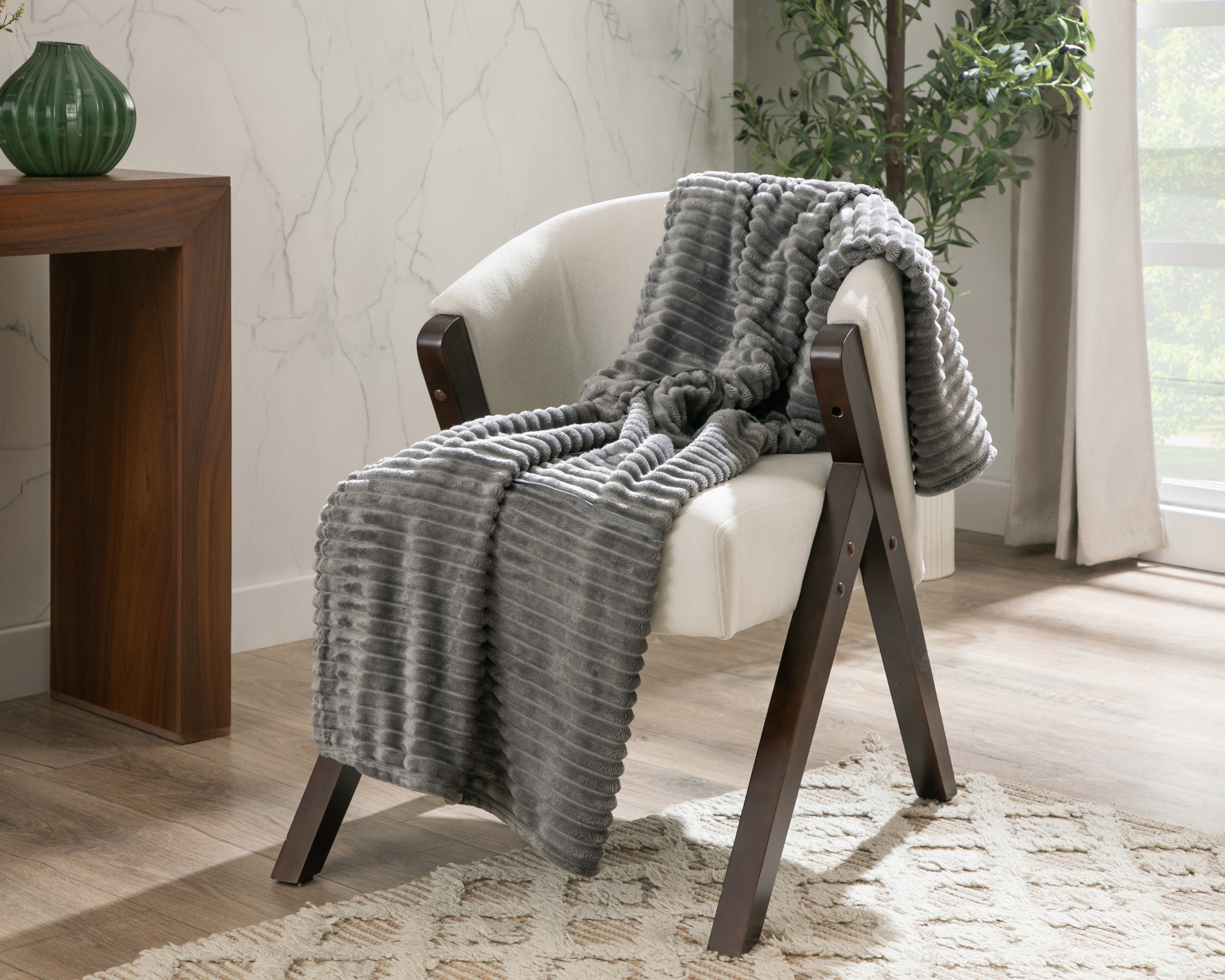 Frazada Individual Starhaus Lisala Gris