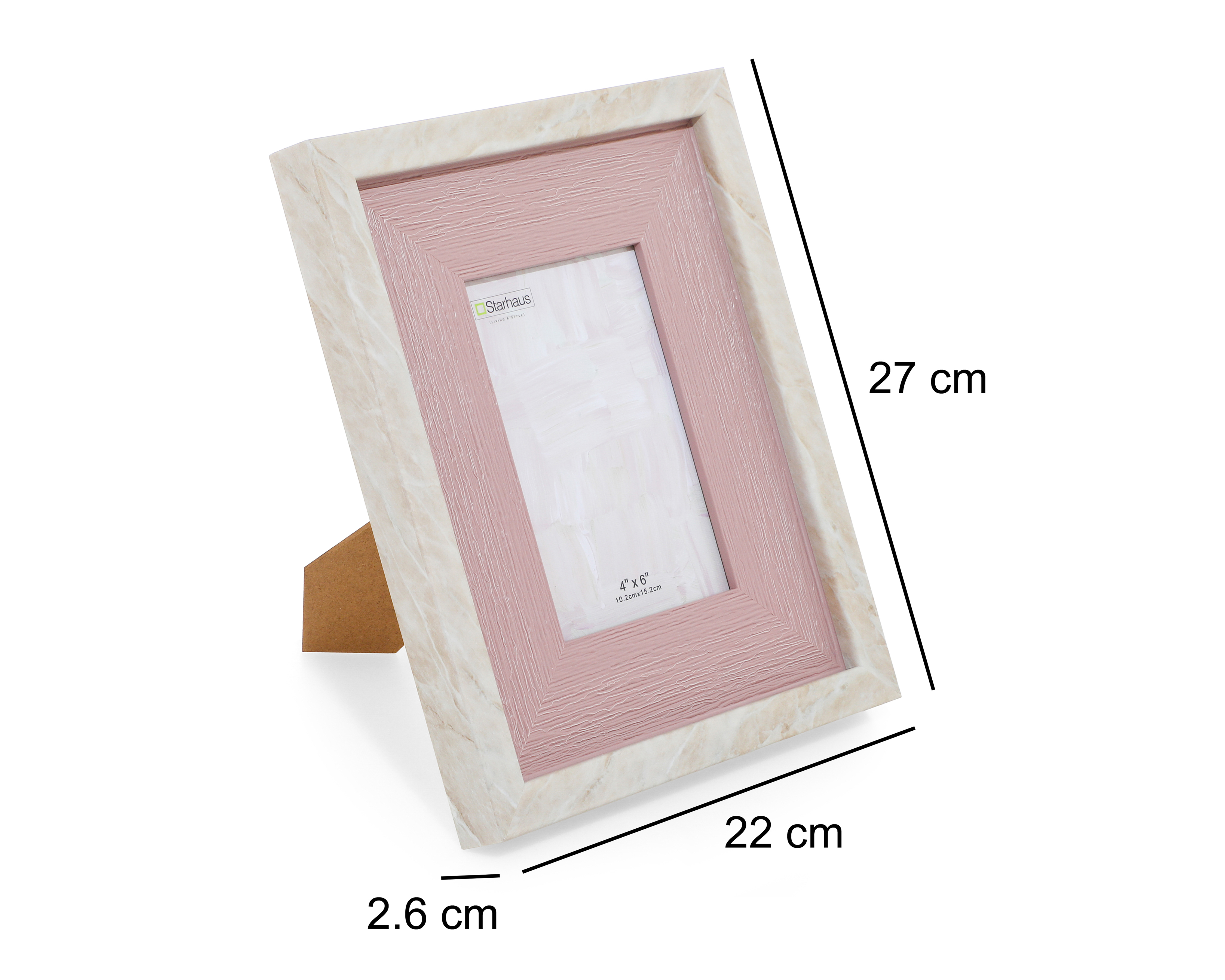 Foto 6 pulgar | Foto 5 | Portarretrato de Madera Starhaus 4 x 6 Pulgadas