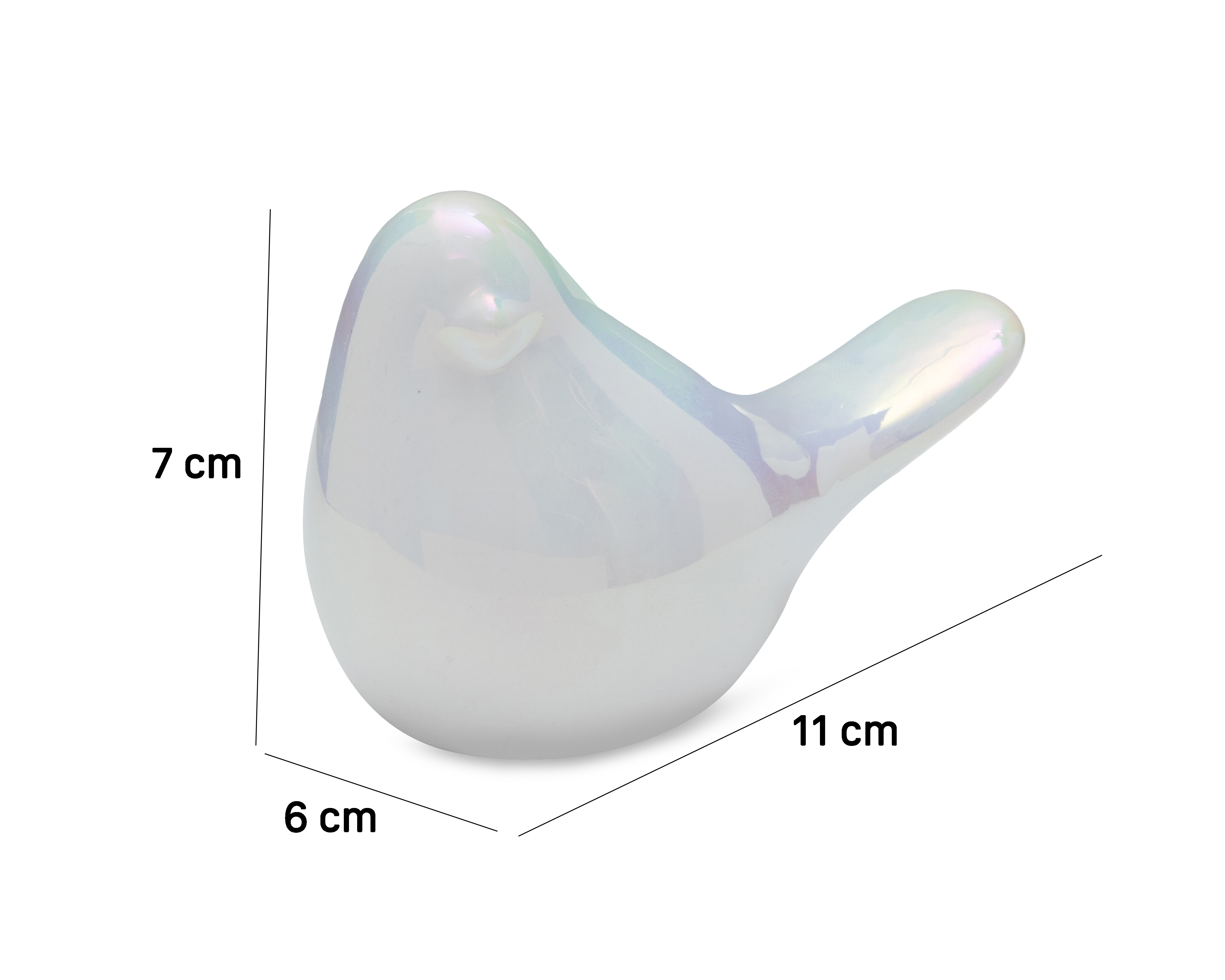 Foto 7 pulgar | Foto 6 | Figura Decorativa de Pájaro Umbral de Cerámica