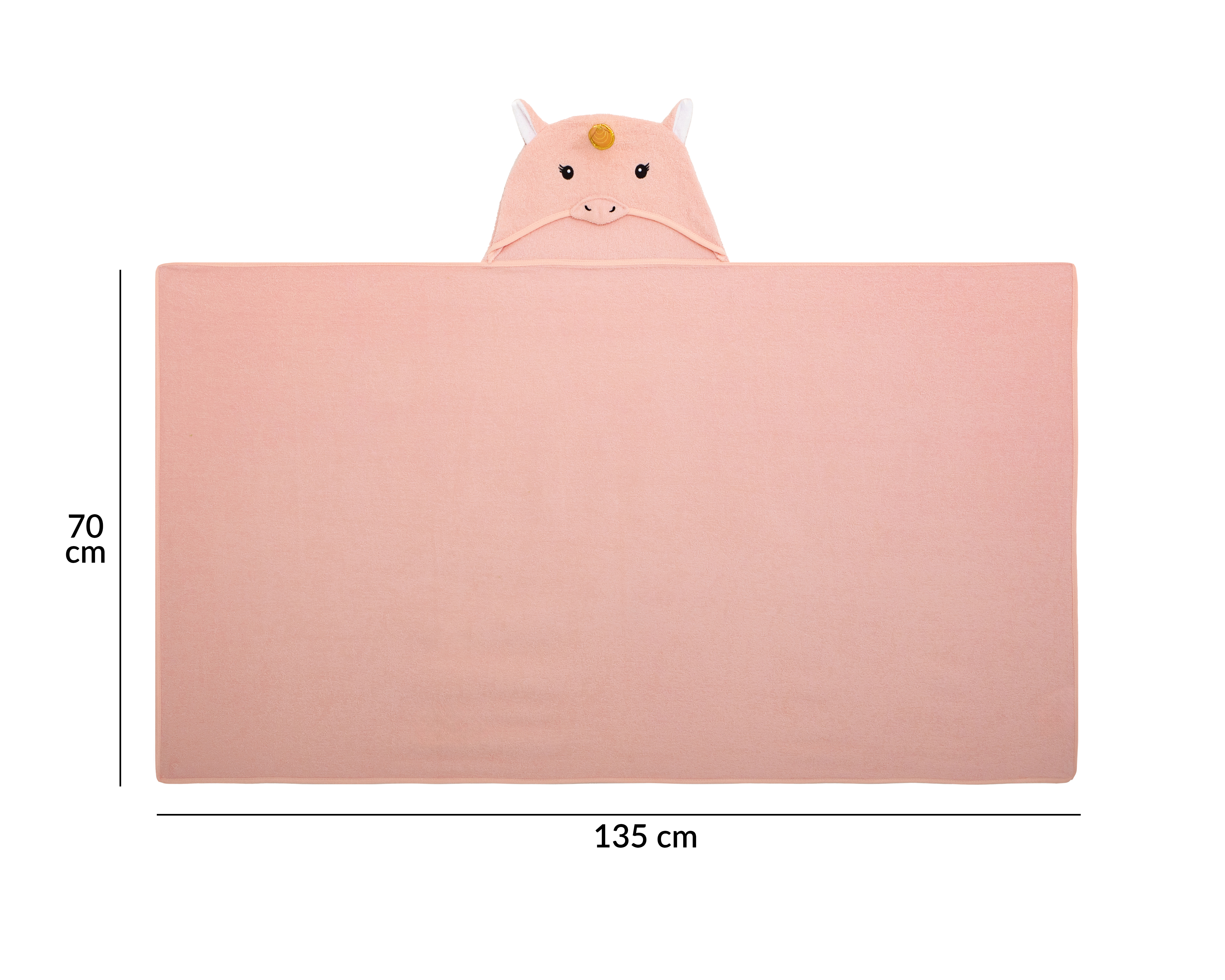 Foto 5 | Foto 5 | Toalla con Capucha para Niña Starhaus Coqui Rosa