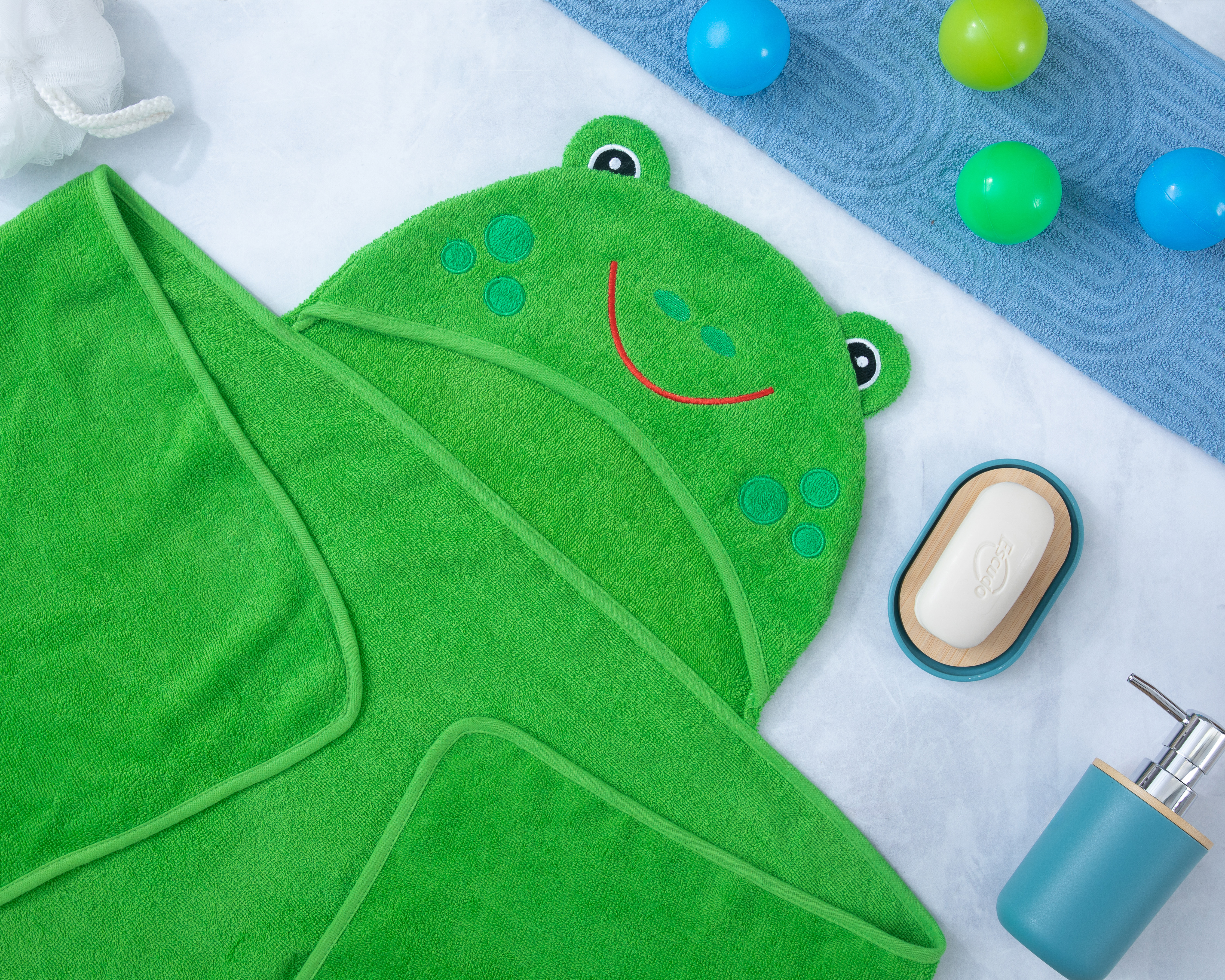 Foto 4 | Foto 4 | Toalla con Capucha para Bebé Starhaus Coqui Rana