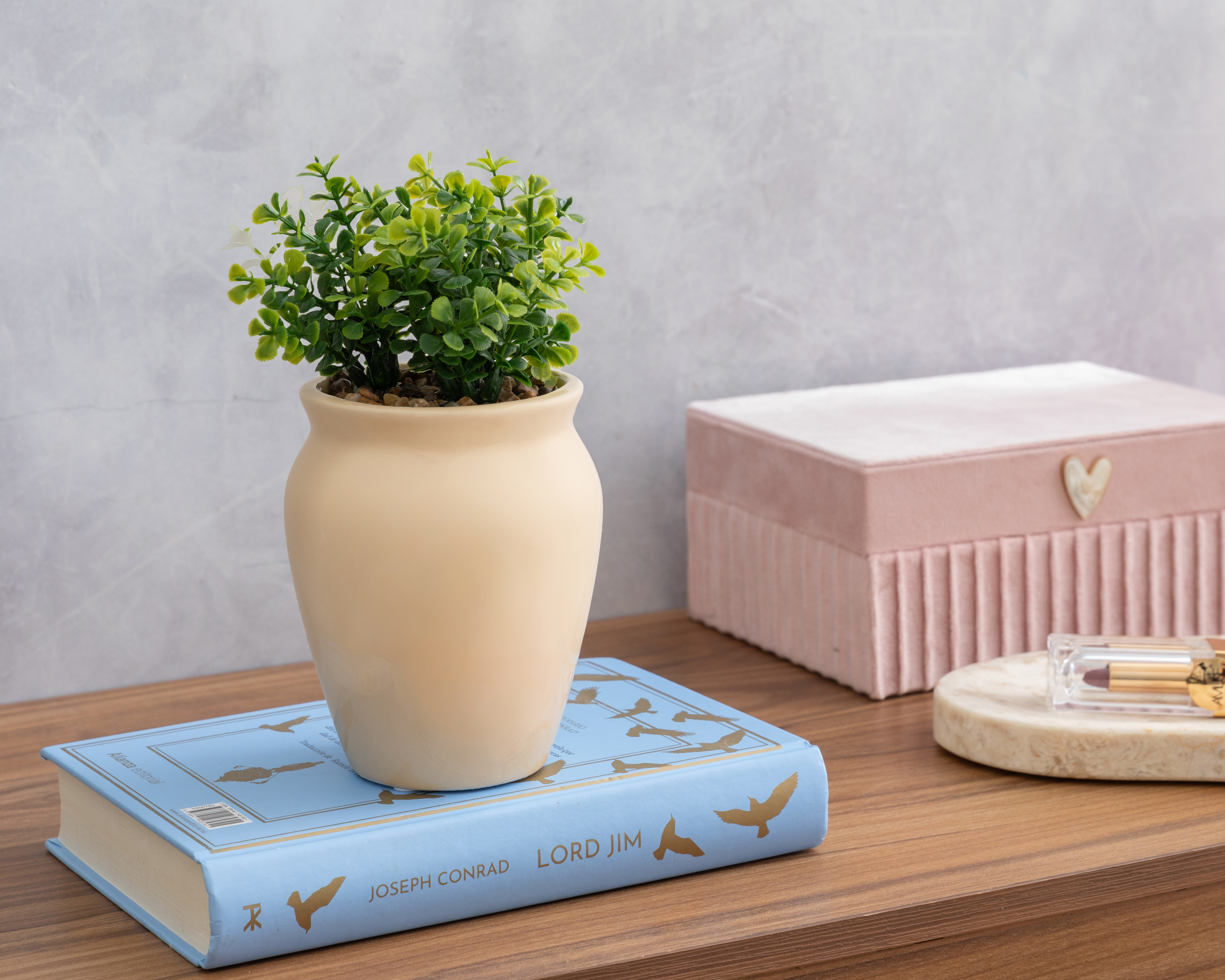 Foto 5 pulgar | Foto 4 | Suculenta Artificial con Maceta Starhaus 19 cm