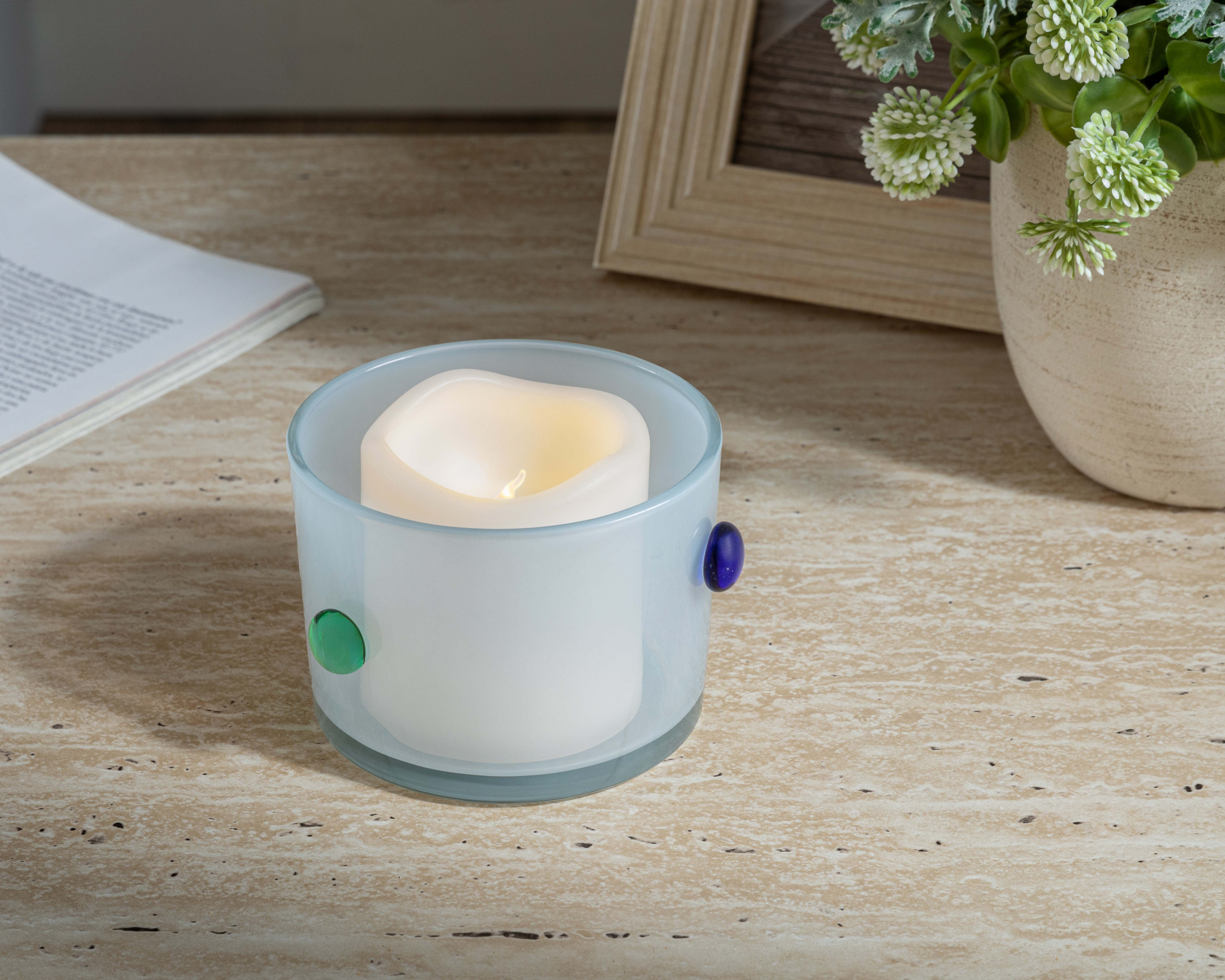 Foto 5 pulgar | Foto 4 | Portavela Suzi de Vidrio