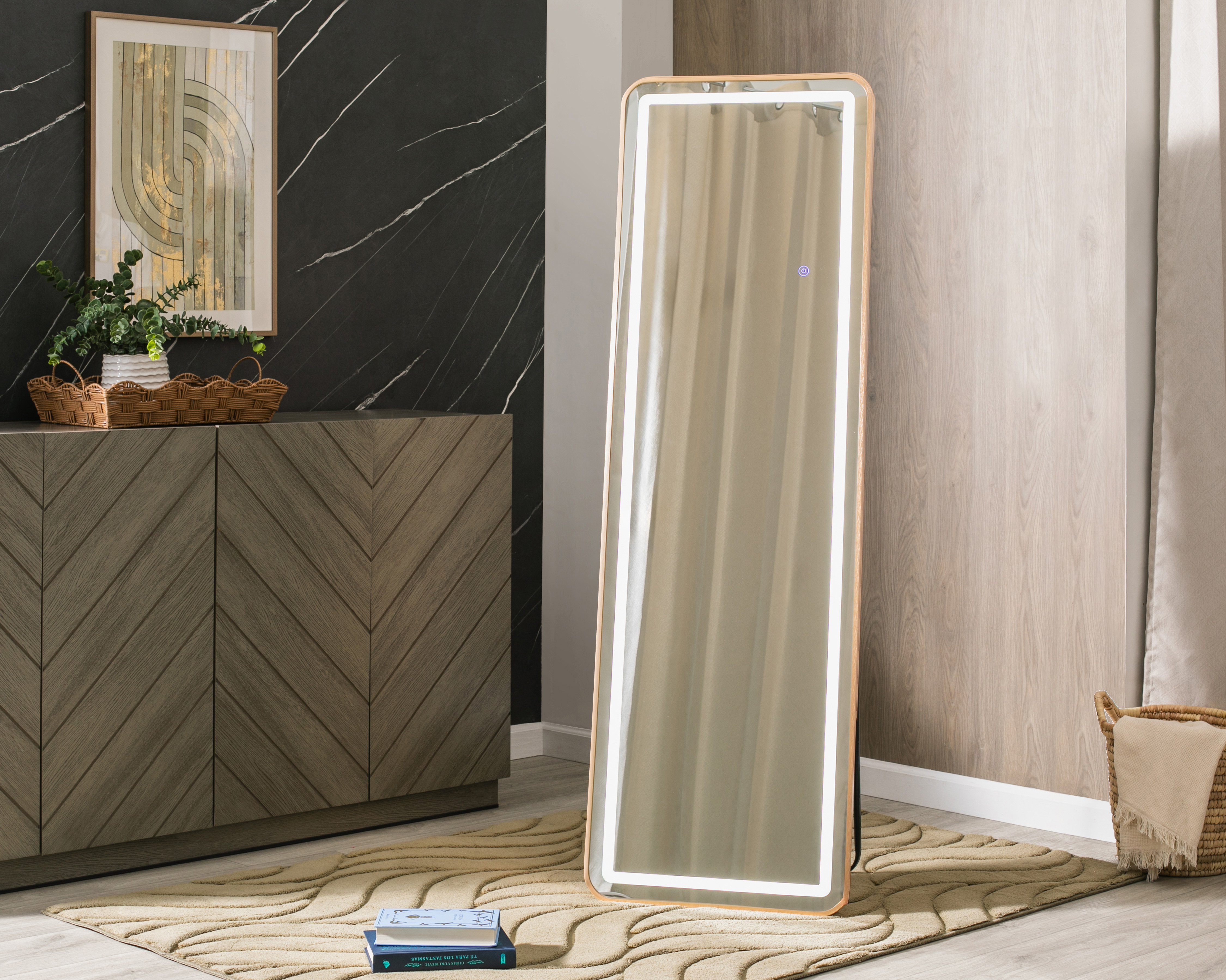 Foto 2 pulgar | Foto 1 | Espejo de Piso Rectangular Hay 50 x 157 cm