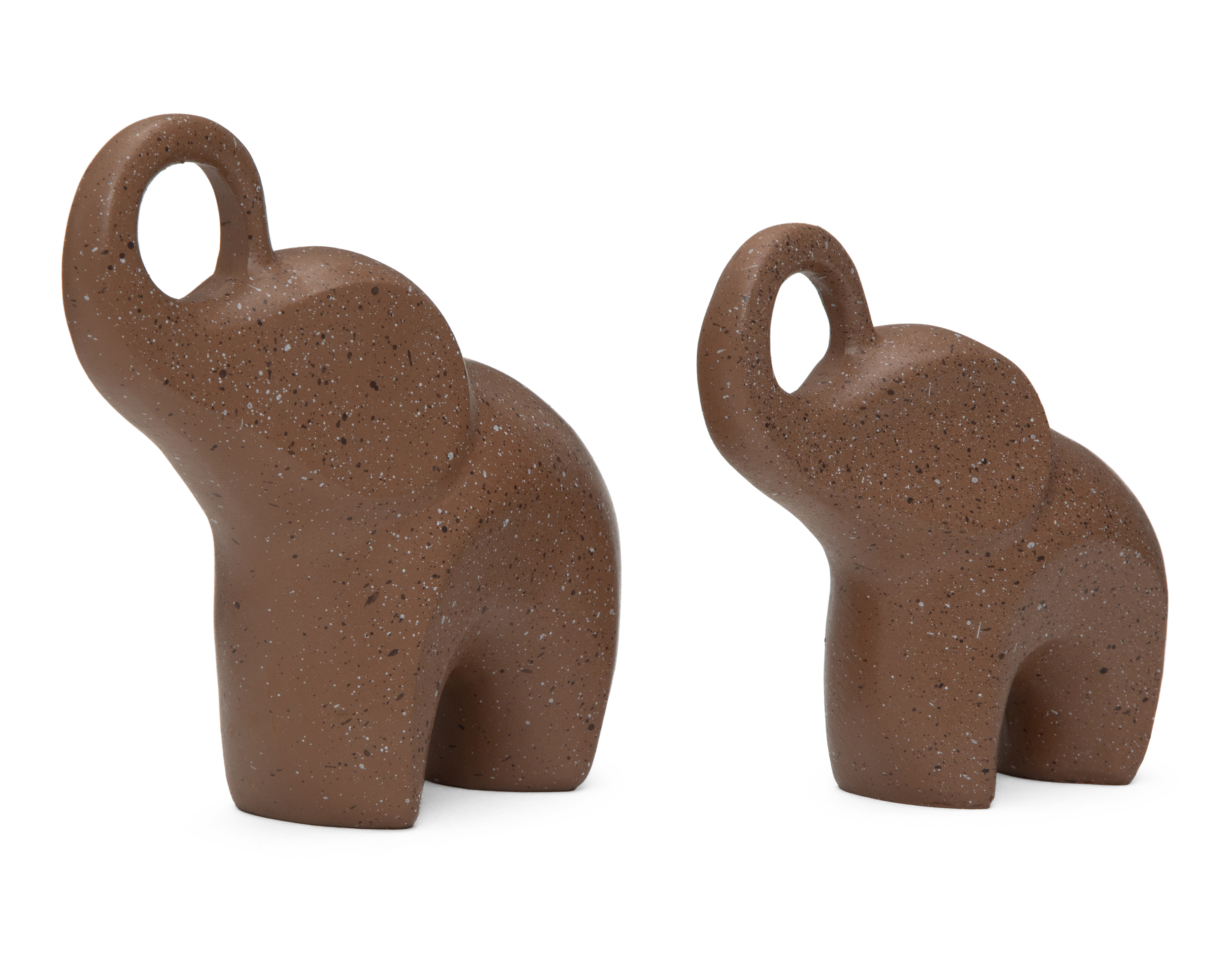 Escultura de Elefante Sefri de Resina 2 Piezas