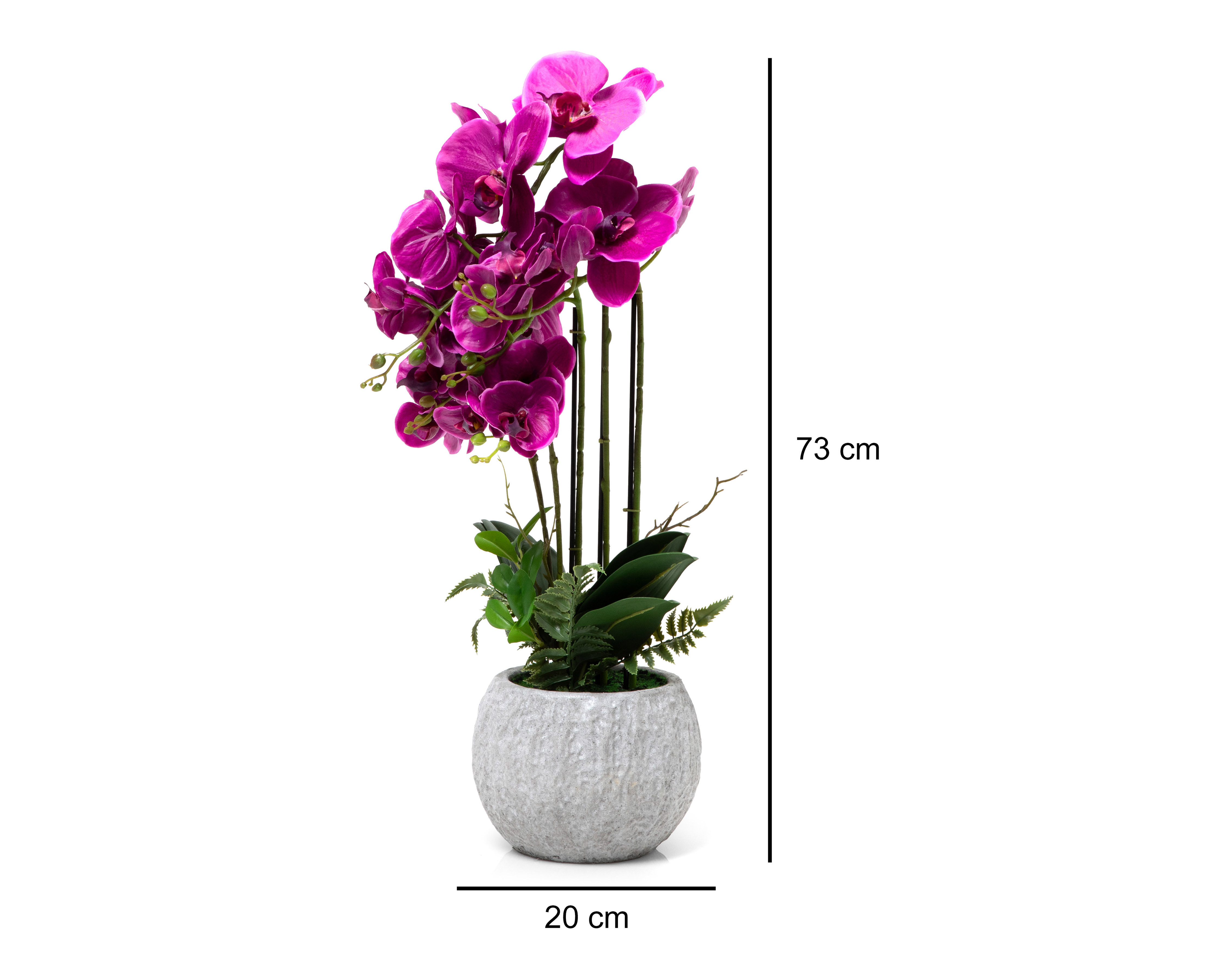 Foto 6 pulgar | Foto 5 | Orquídea Artificial con Maceta Starhaus 73 cm