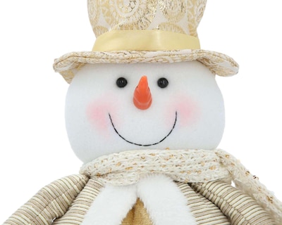 Foto 4 | Foto 4 | Decoración Navideña Snowman Gold 1 Pieza