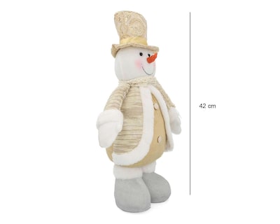Foto 5 | Foto 5 | Decoración Navideña Snowman Gold 1 Pieza