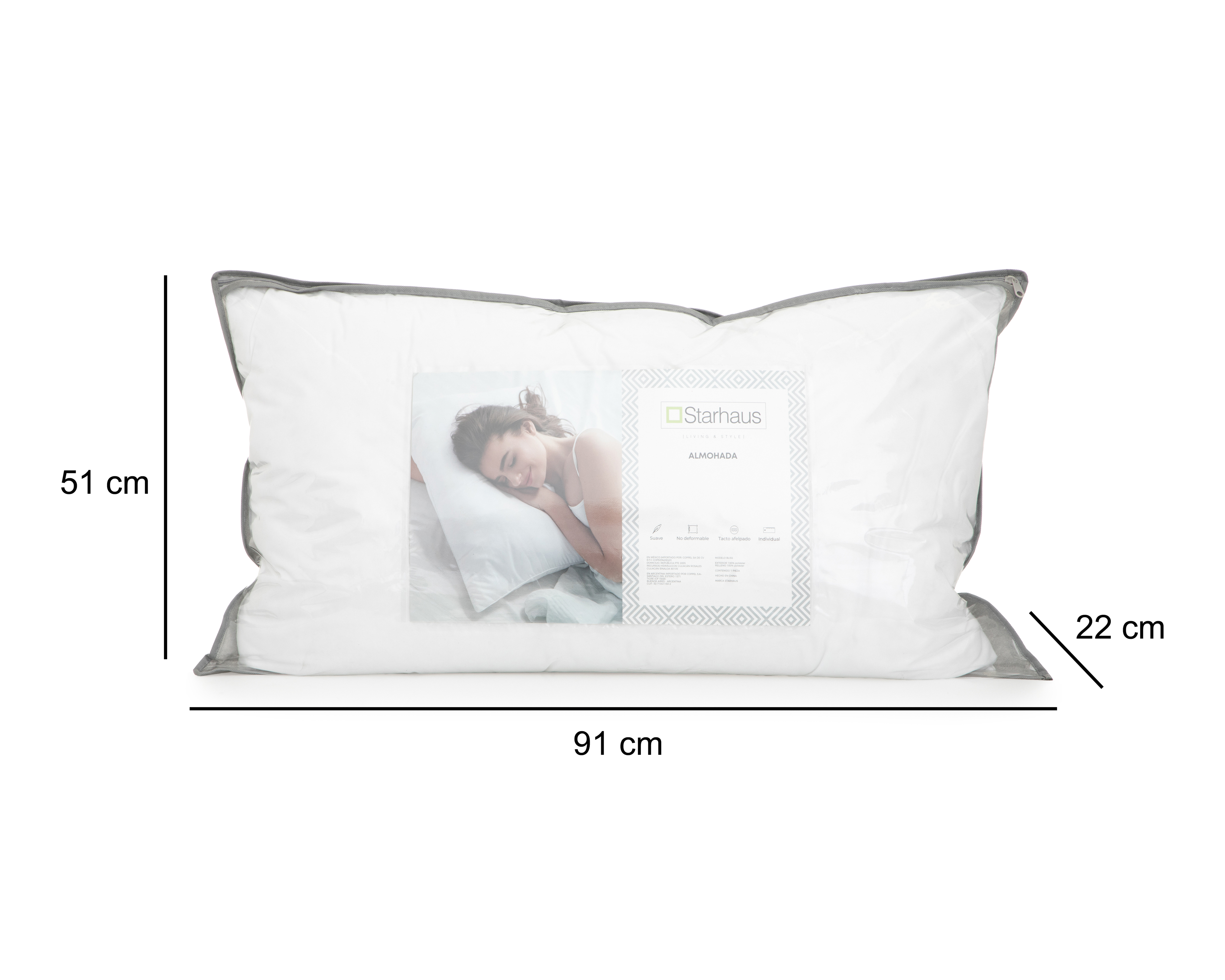 Foto 7 pulgar | Foto 6 | Almohada Starhaus Bliss Individual Suave