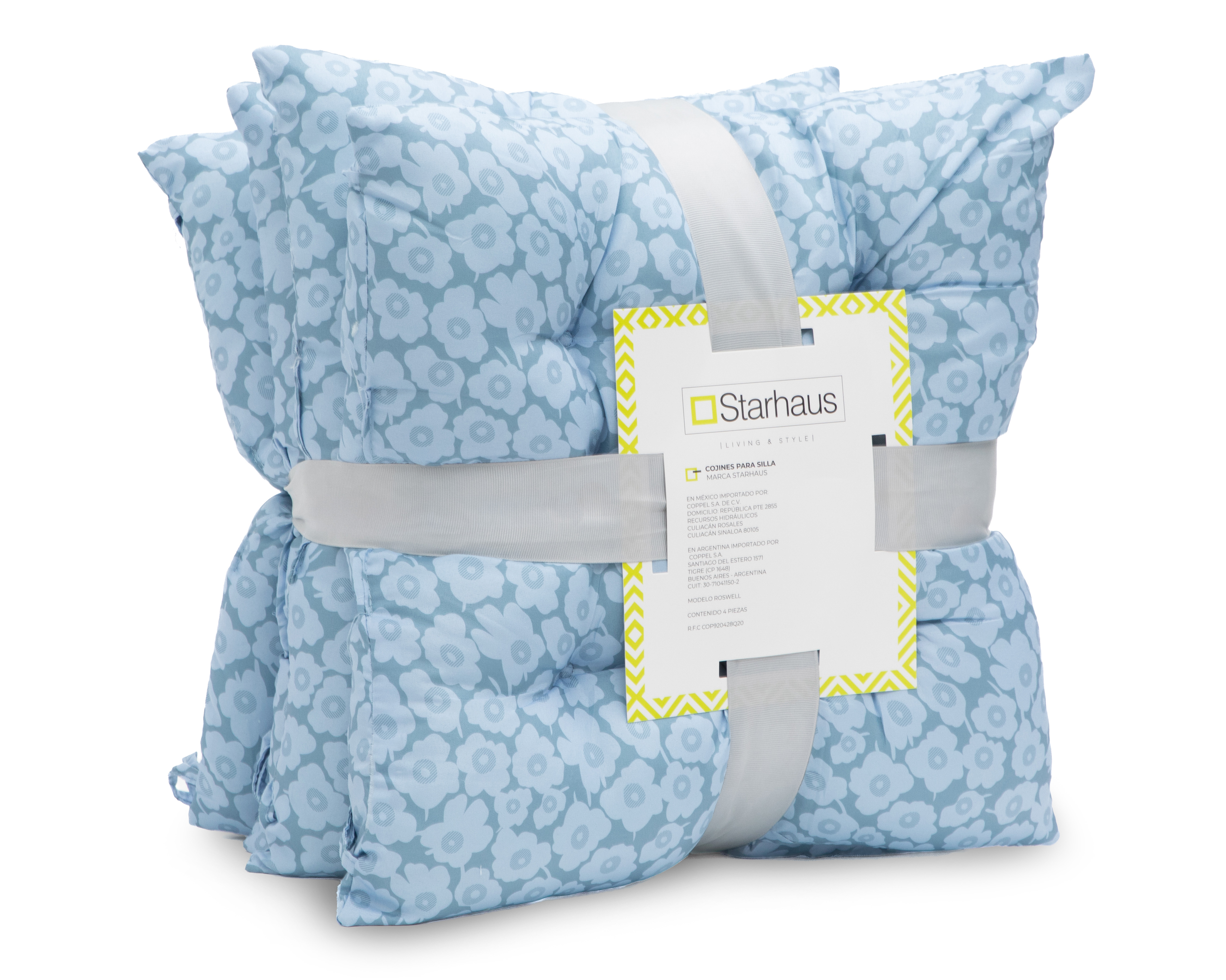 Foto 2 pulgar | Foto 1 | Cojines para Silla Roswell 4 Piezas