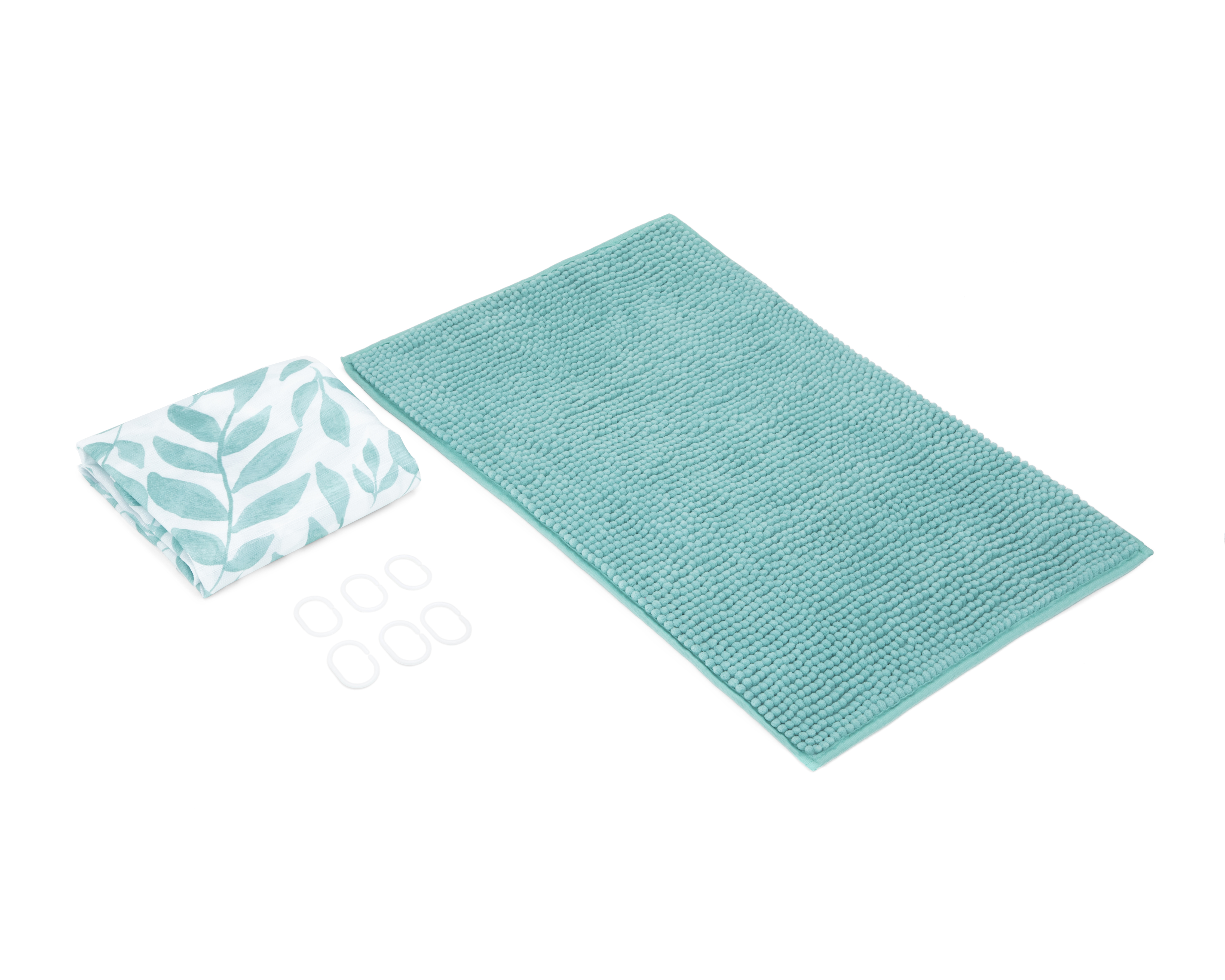 Foto 2 pulgar | Foto 1 | Cotina y Tapete de Baño Starhaus Verde 2 Piezas