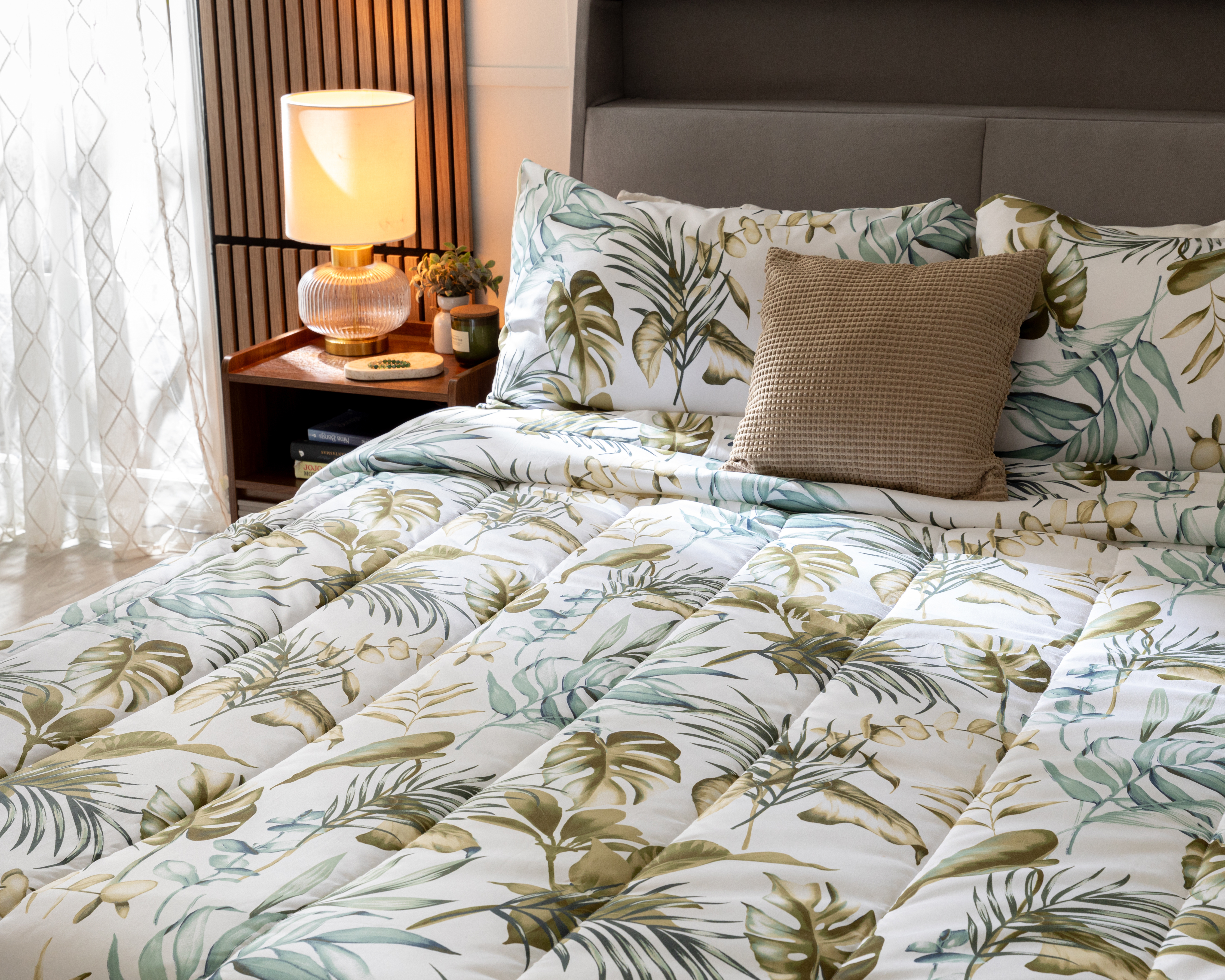 Edredón King Size Starhaus Manaos Estampado 3 Piezas