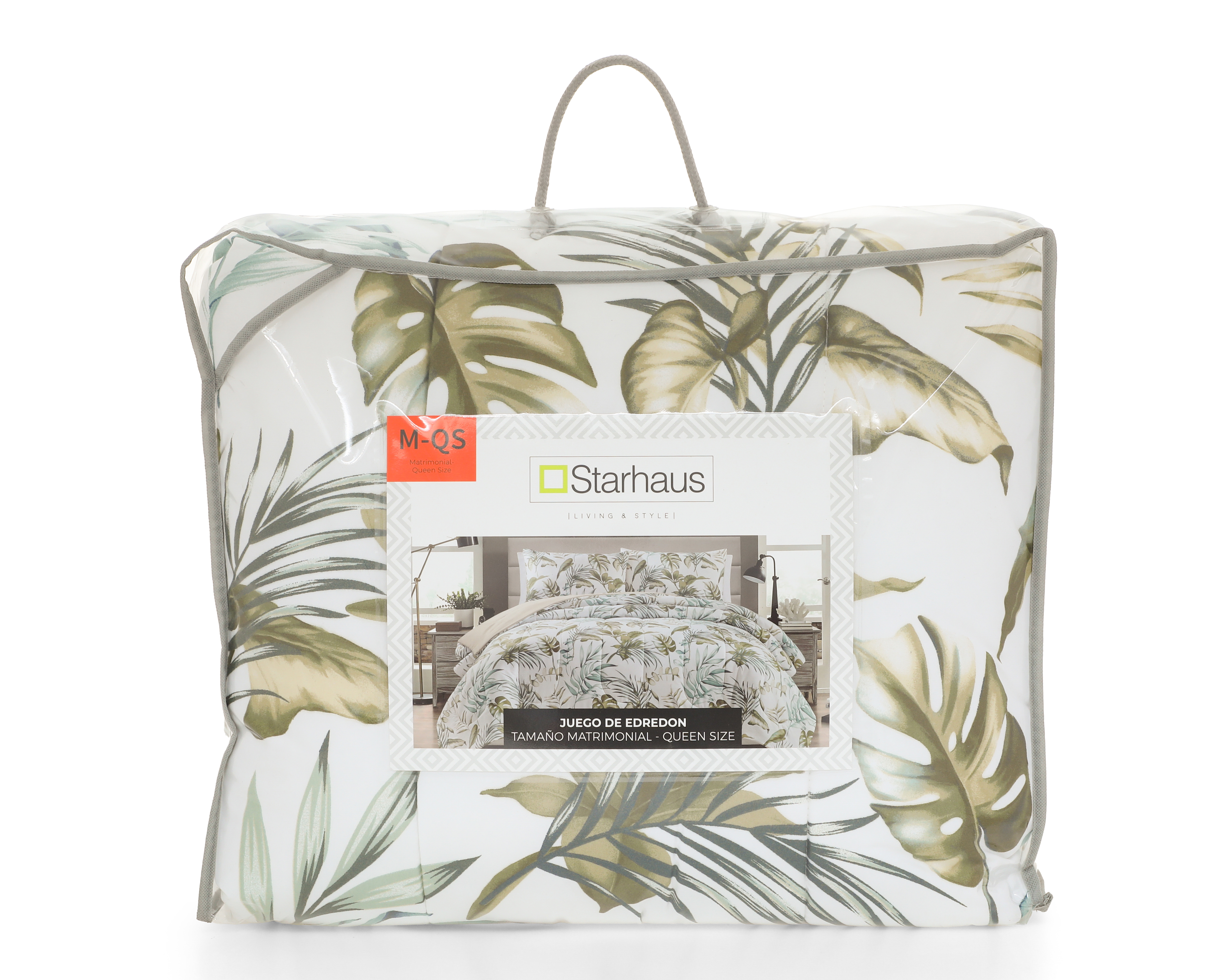 Foto 5 pulgar | Foto 4 | Edredón Matrimonial/Queen Size con Fundas para Almohada Starhaus Manaos Multicolor 3 Piezas