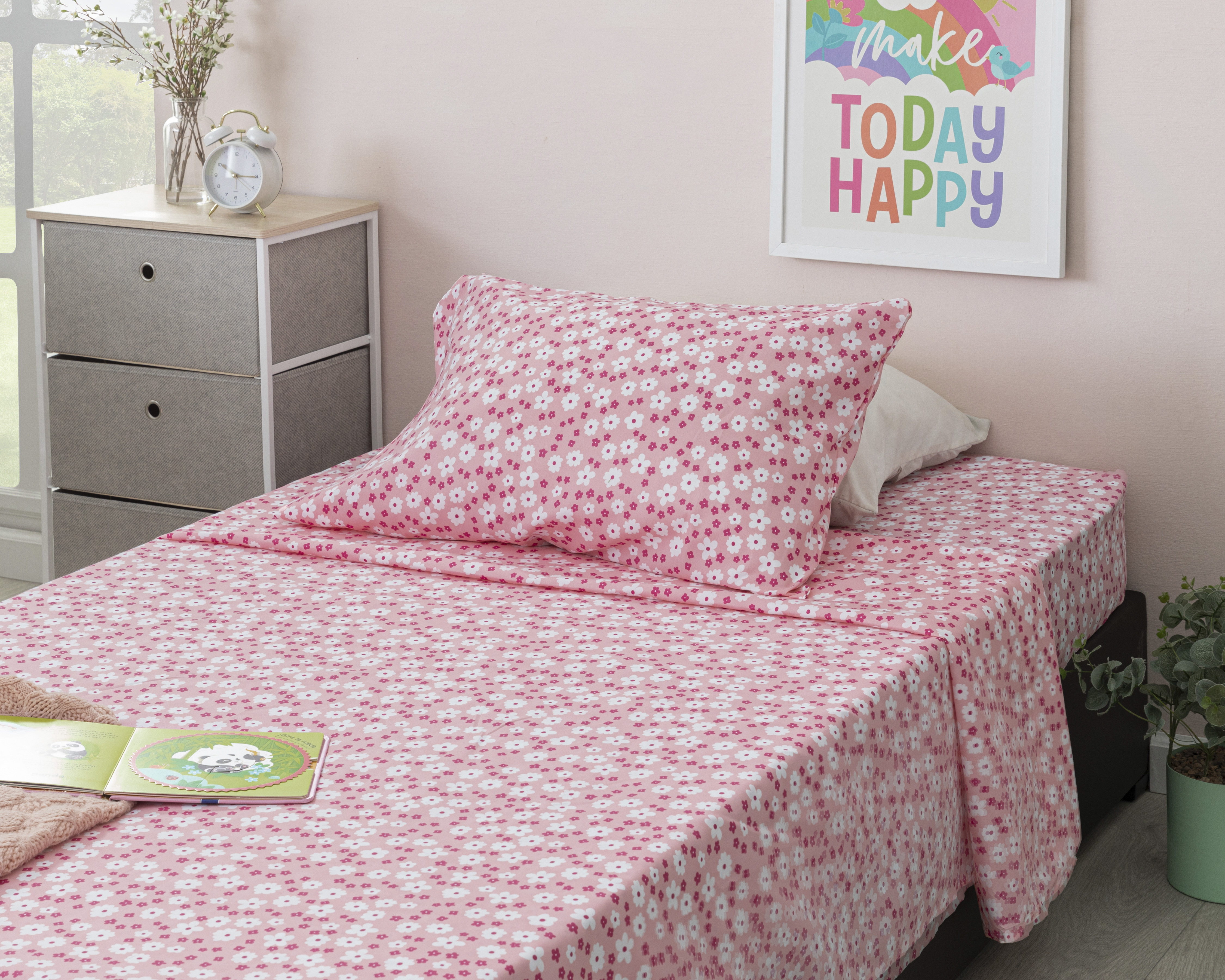 Sábana Individual con Fundas para Almohada Starhaus Floricienta 3 Piezas