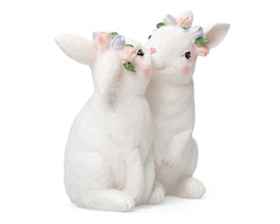 Escultura de Conejos McCoy de Cerámica