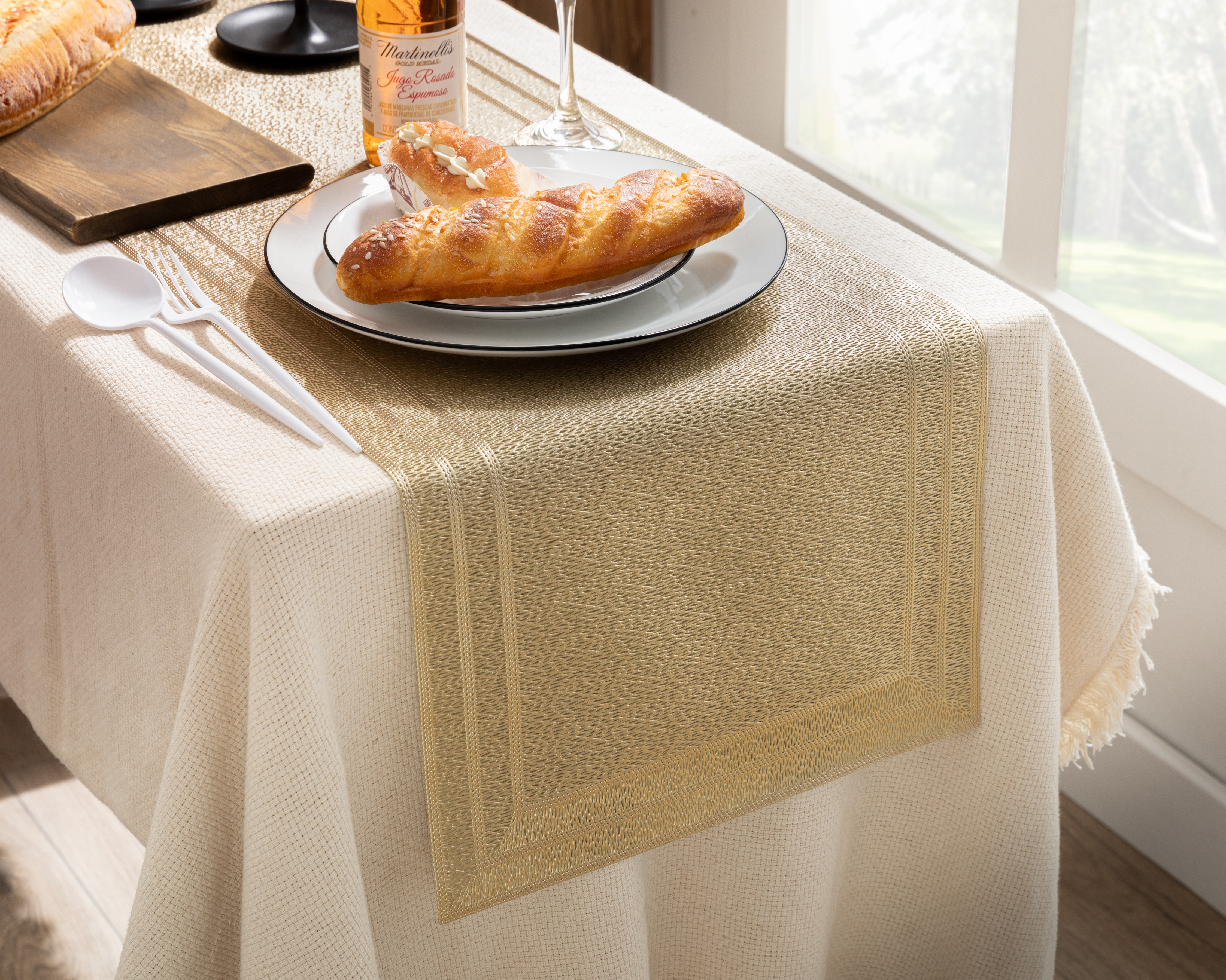 Foto 1 | Foto 1 | Camino de Mesa Dorado Starhaus Letonia 33 x 181 cm