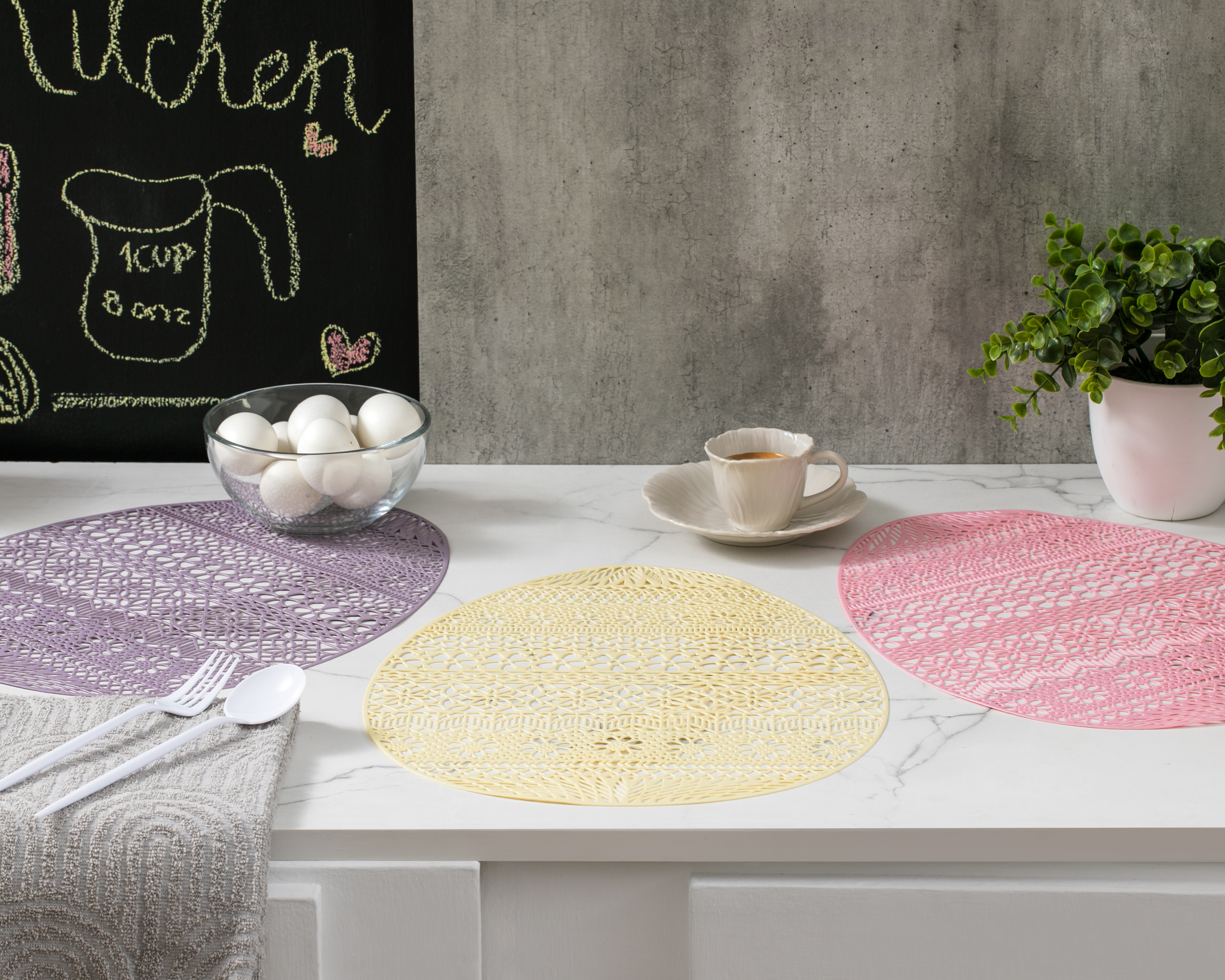 Mantel Individual Multicolor Starhaus Laos 4 Piezas