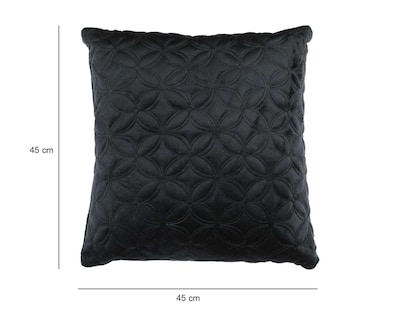 Foto 6 | Foto 6 | Cojín Decorativo Terciopelo Negro