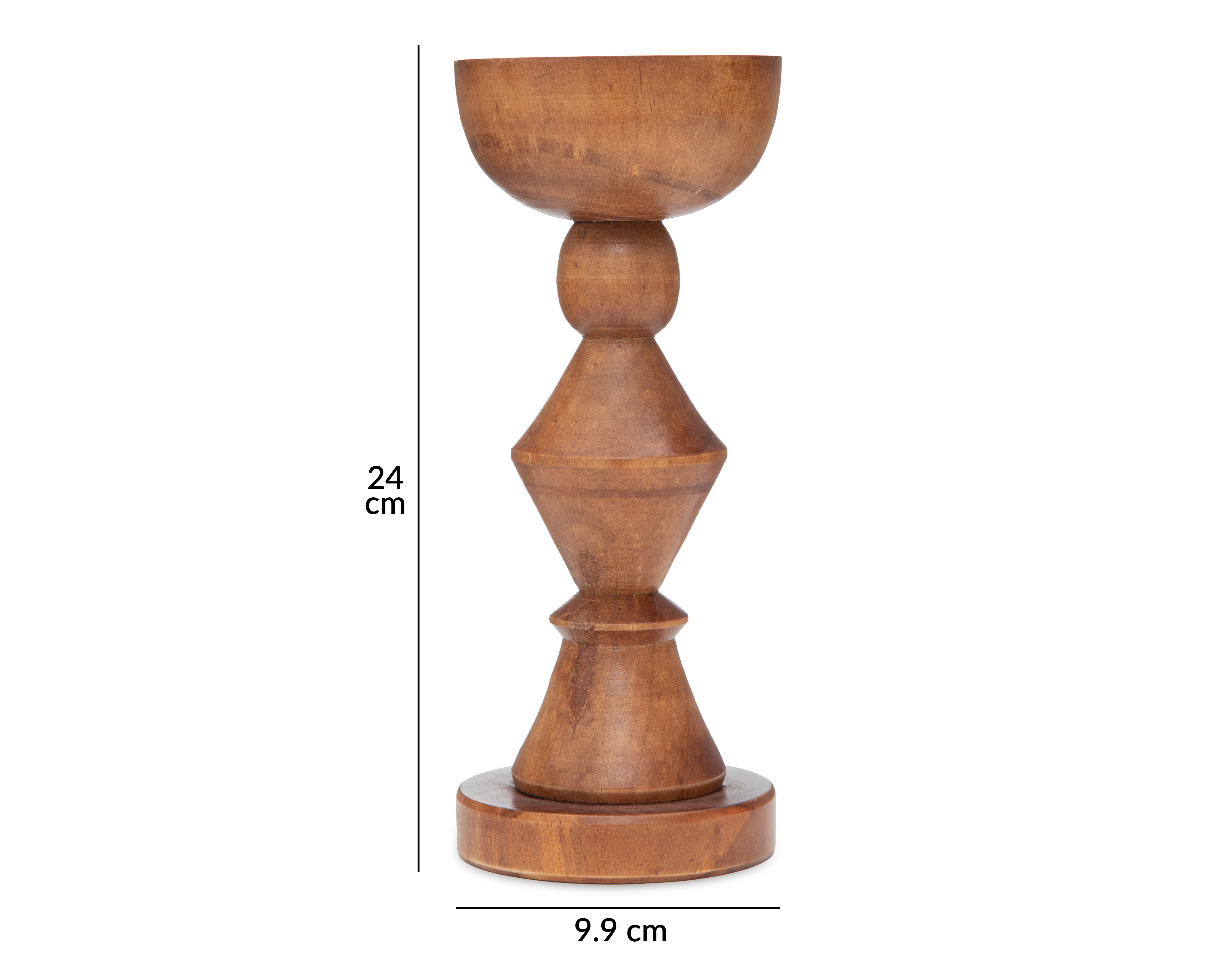 Foto 6 pulgar | Foto 5 | Candelabro Dickran de Madera