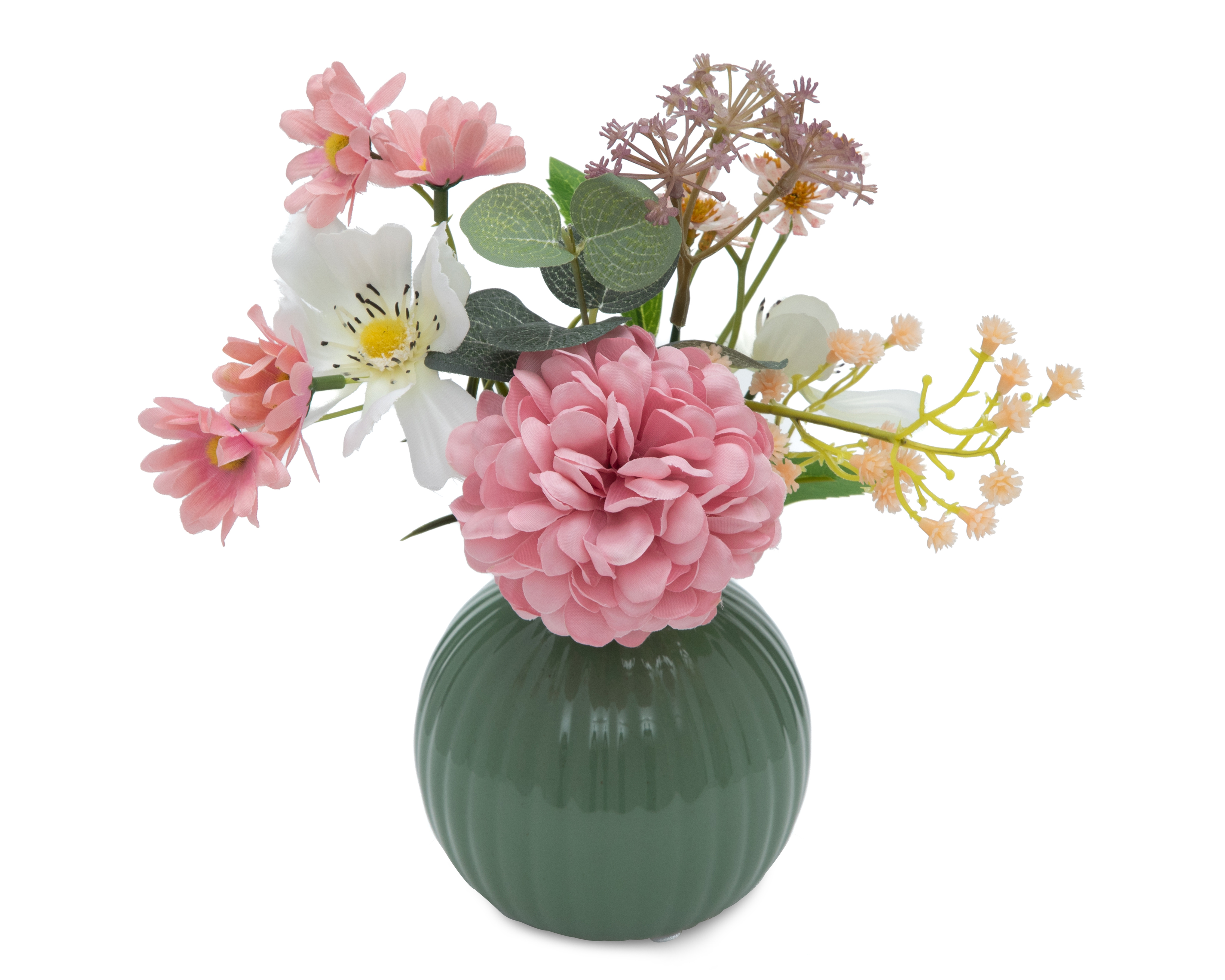 Foto 3 pulgar | Foto 2 | Peonía Artificial con Maceta Starhaus 23 cm