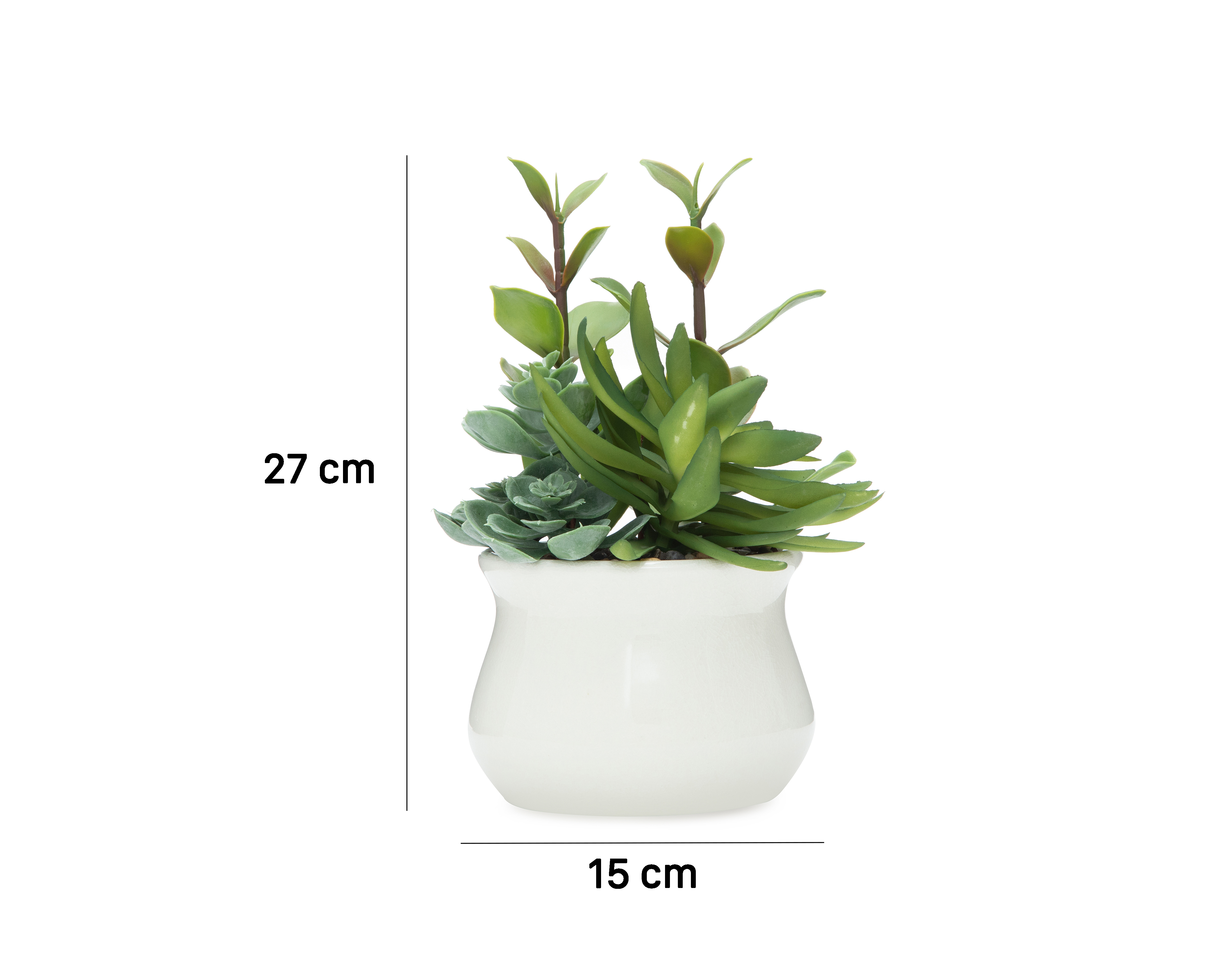 Foto 5 | Foto 5 | Suculenta Artificial con Maceta Starhaus 27 cm