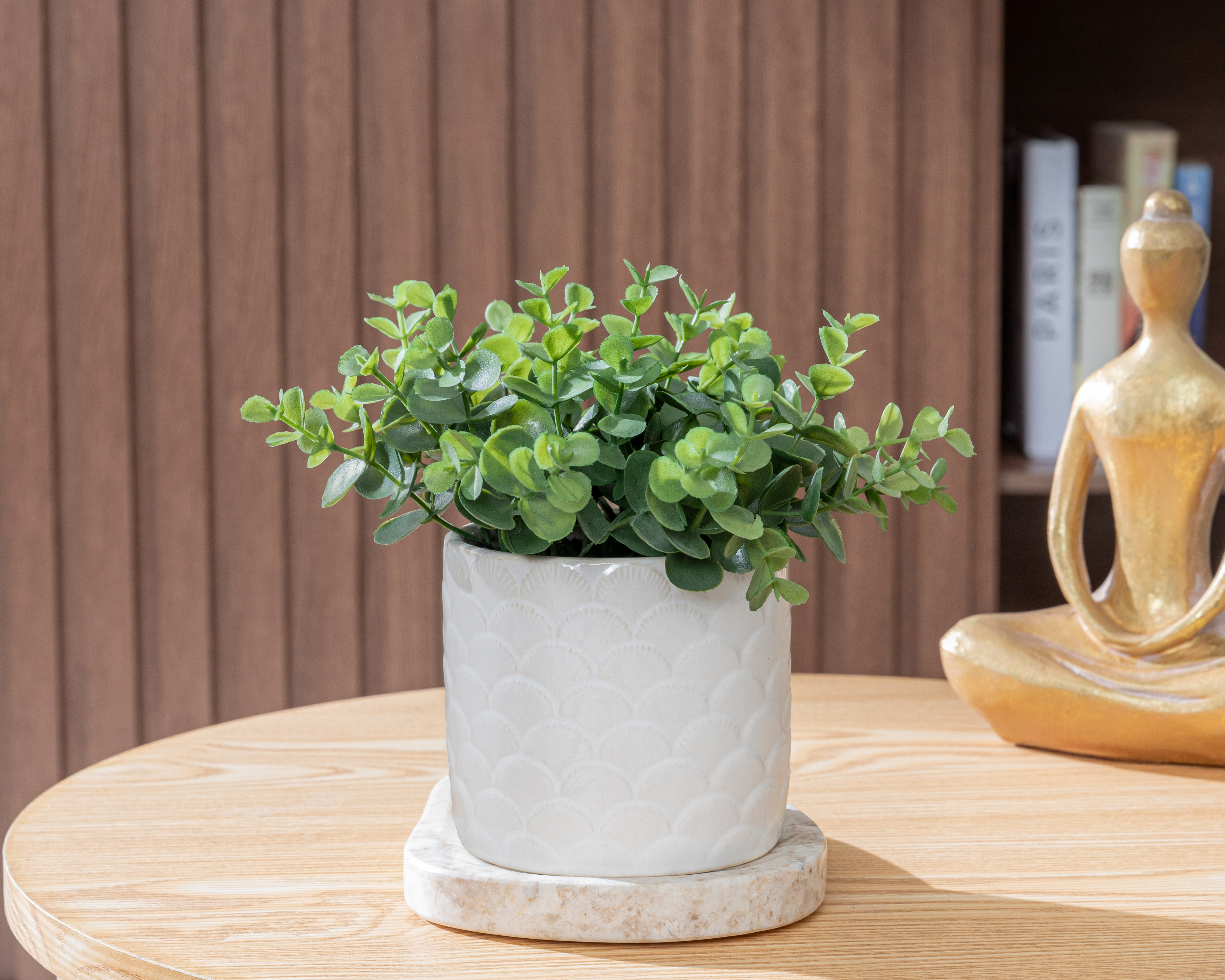 Foto 5 pulgar | Foto 4 | Eucalipto Artificial con Maceta Starhaus 18 cm