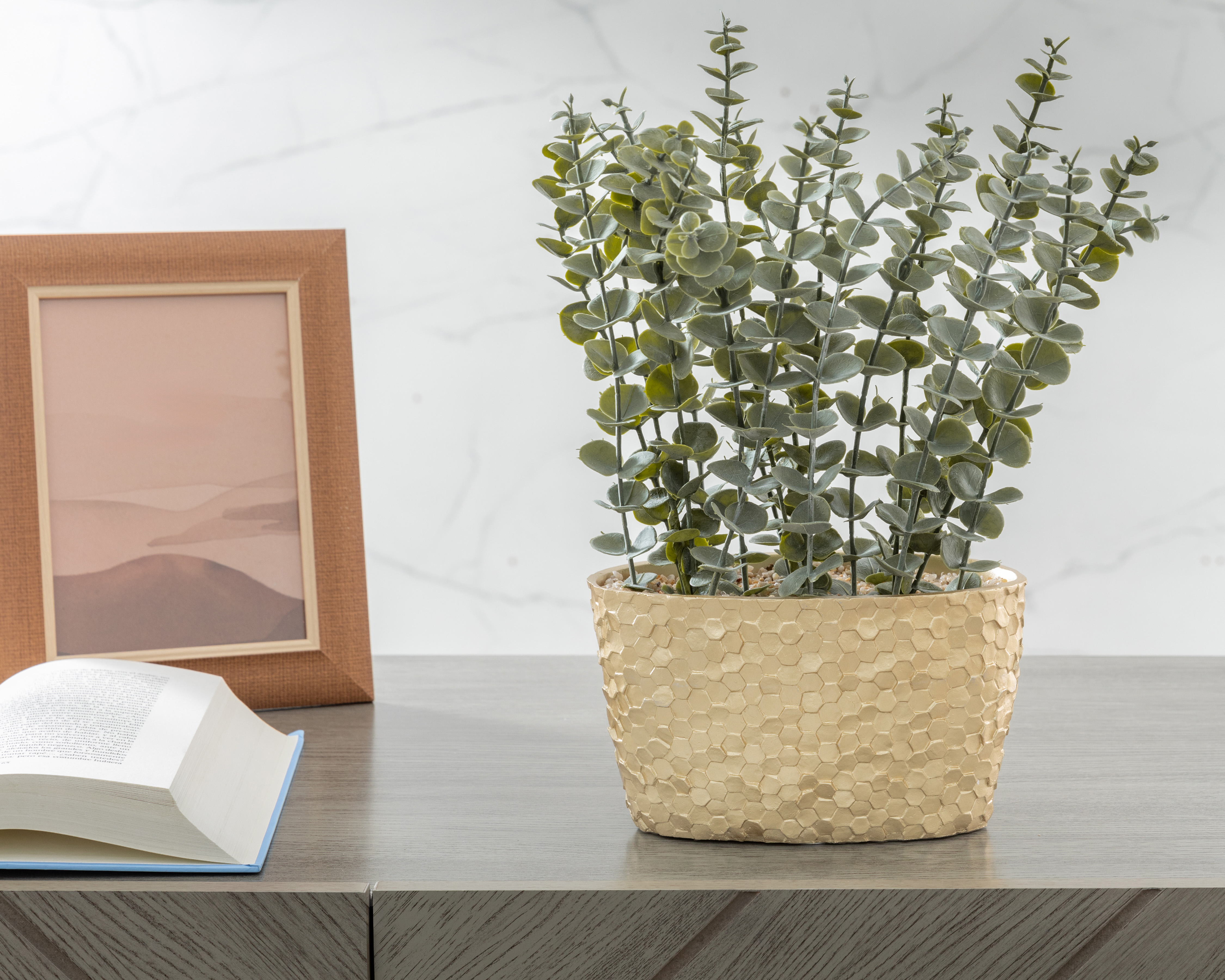 Foto 5 pulgar | Foto 4 | Eucalipto Artificial con Maceta Starhaus 35 cm