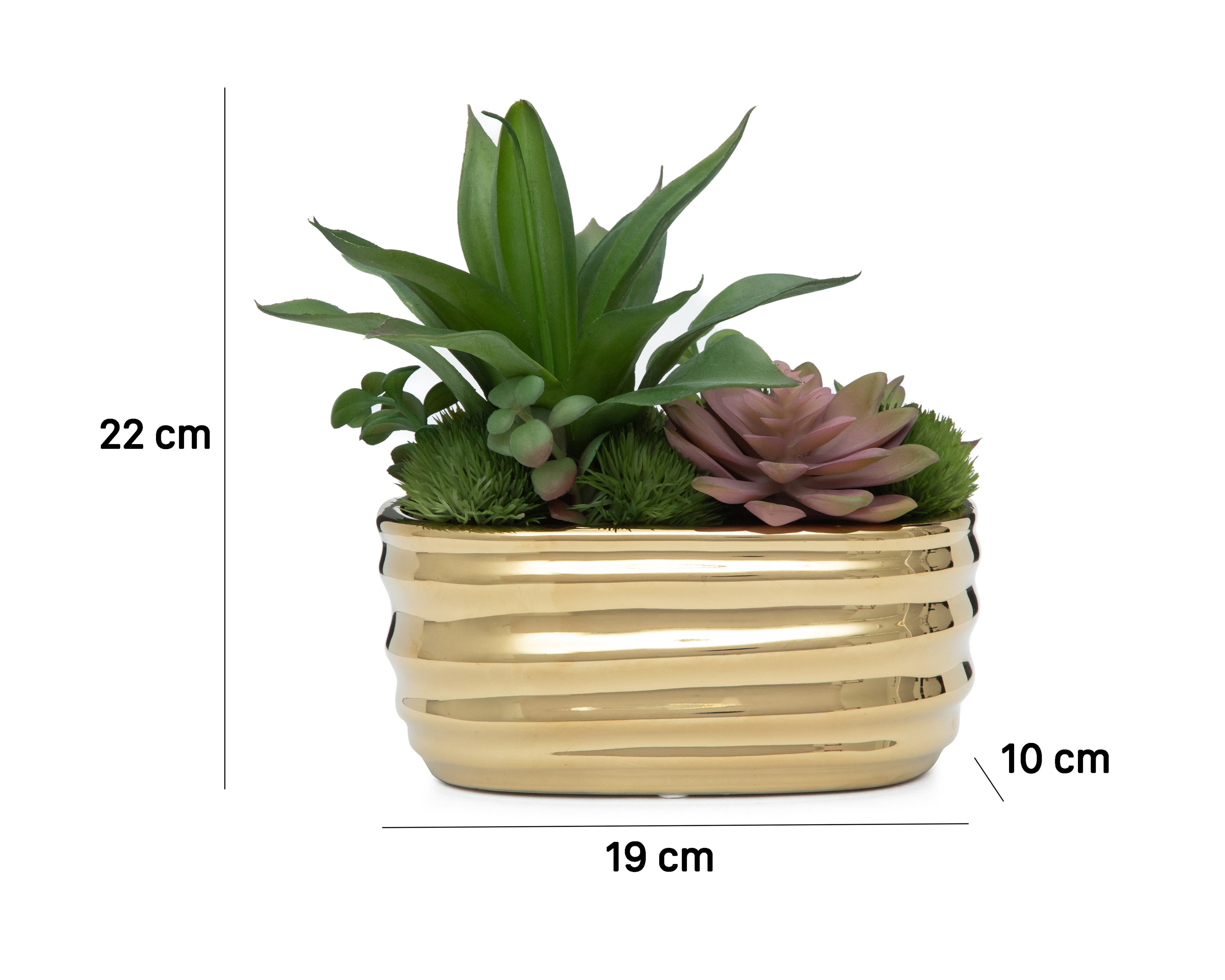 Foto 5 | Foto 5 | Suculenta Artificial con Maceta Starhaus 22 cm