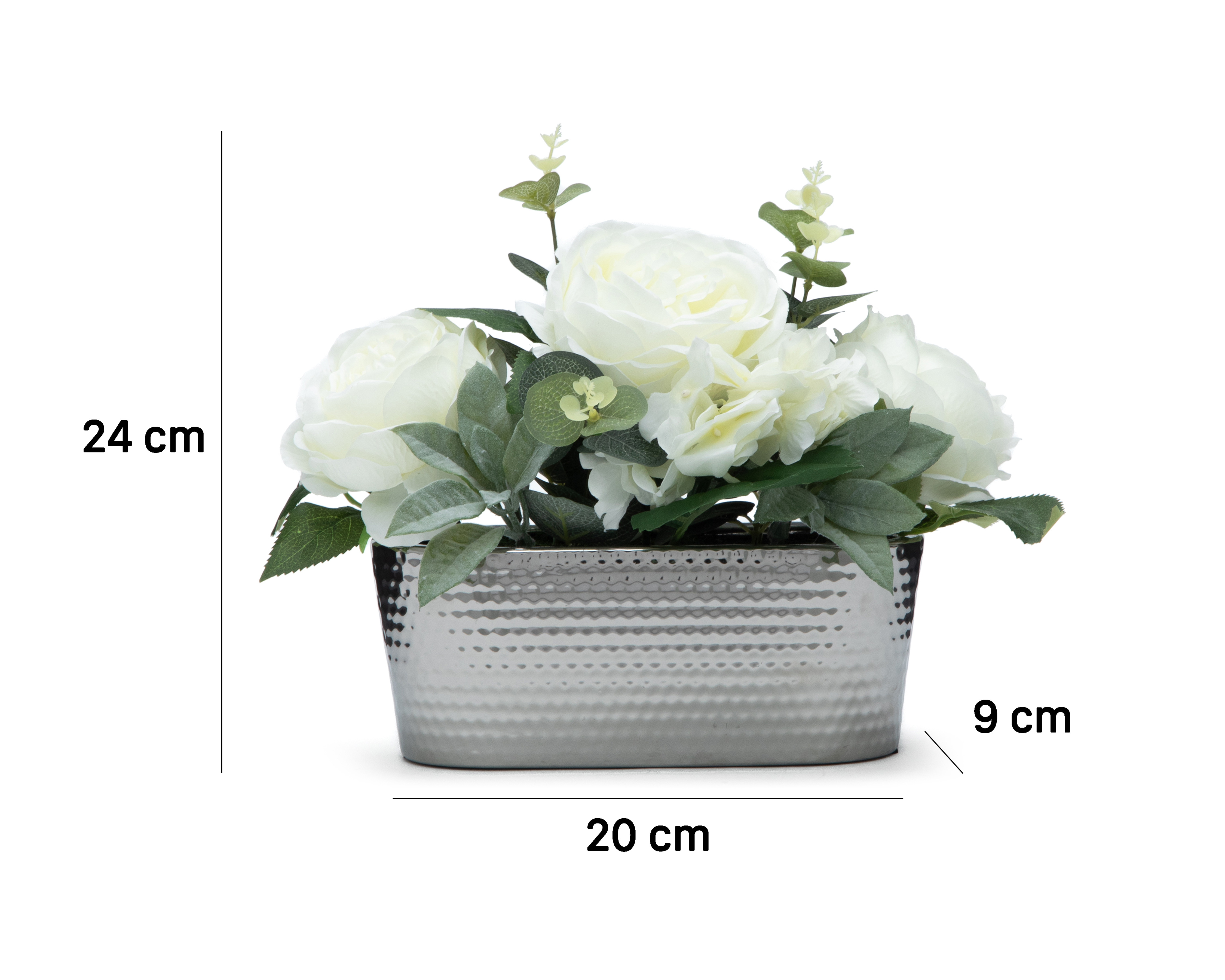 Foto 5 | Foto 5 | Rosas Artificiales con Maceta Starhaus 24 cm