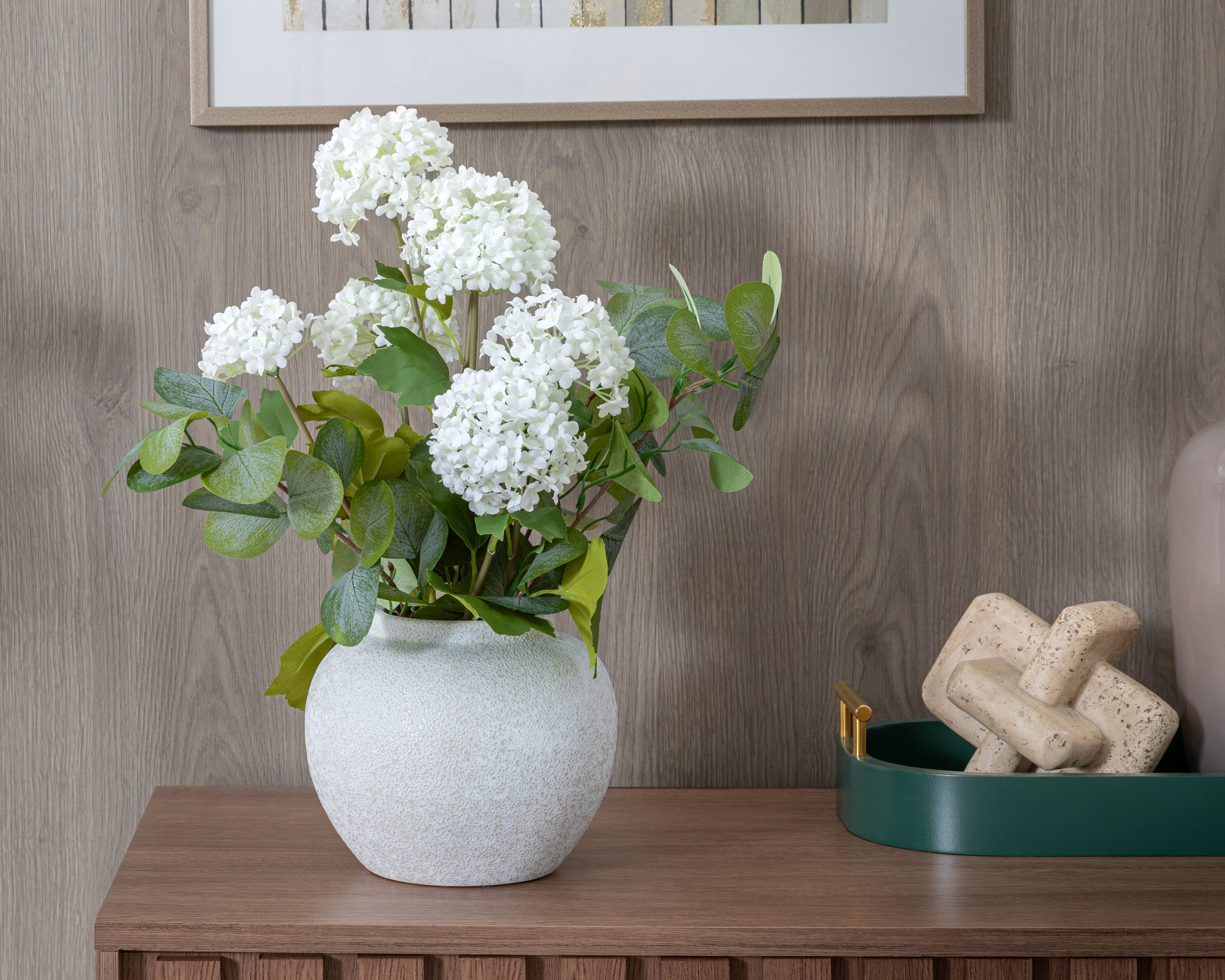 Foto 5 pulgar | Foto 4 | Hortensia Artificial con Maceta Starhaus 43 cm