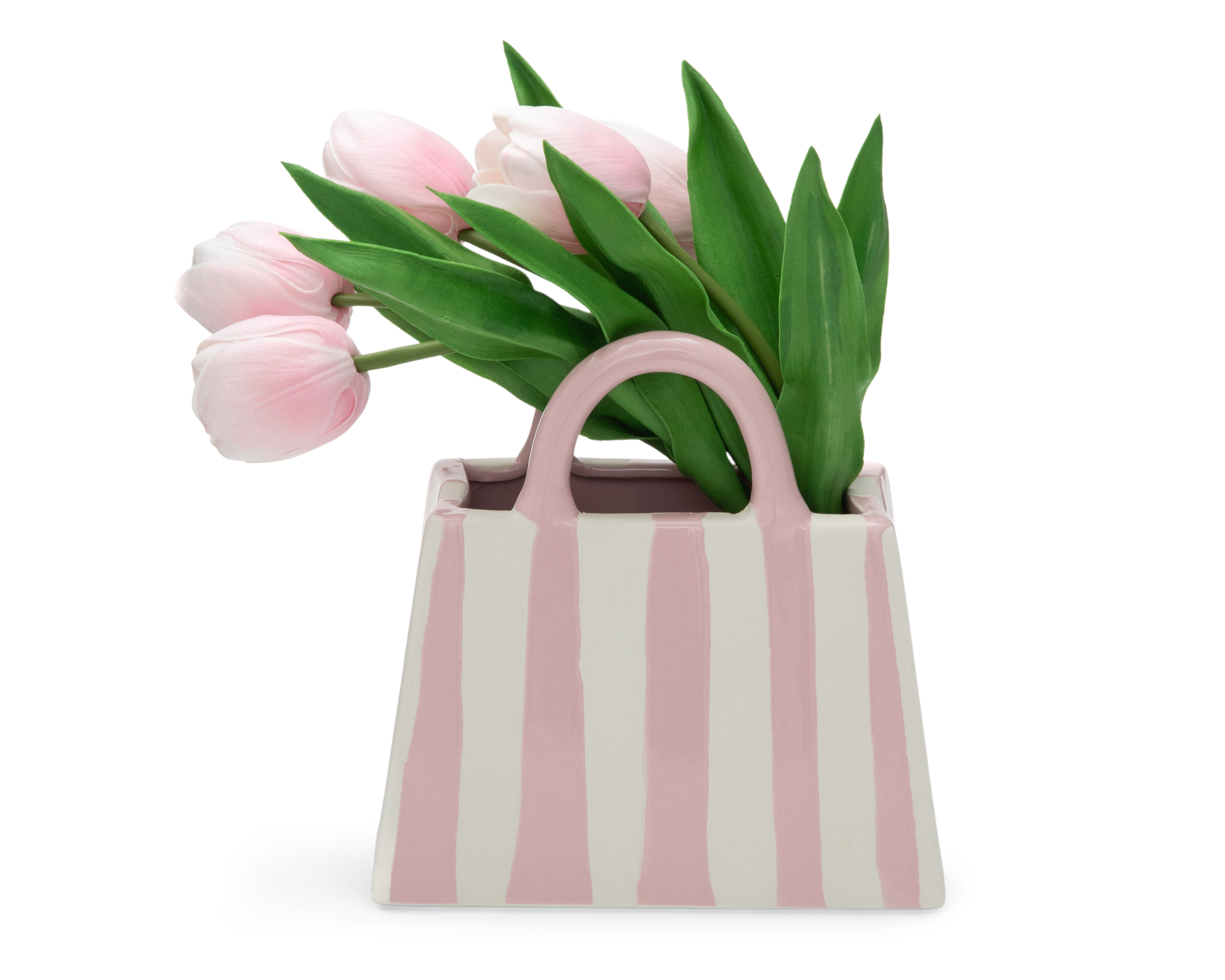 Foto 3 pulgar | Foto 2 | Tulipán Artificial con Florero Starhaus 29 cm