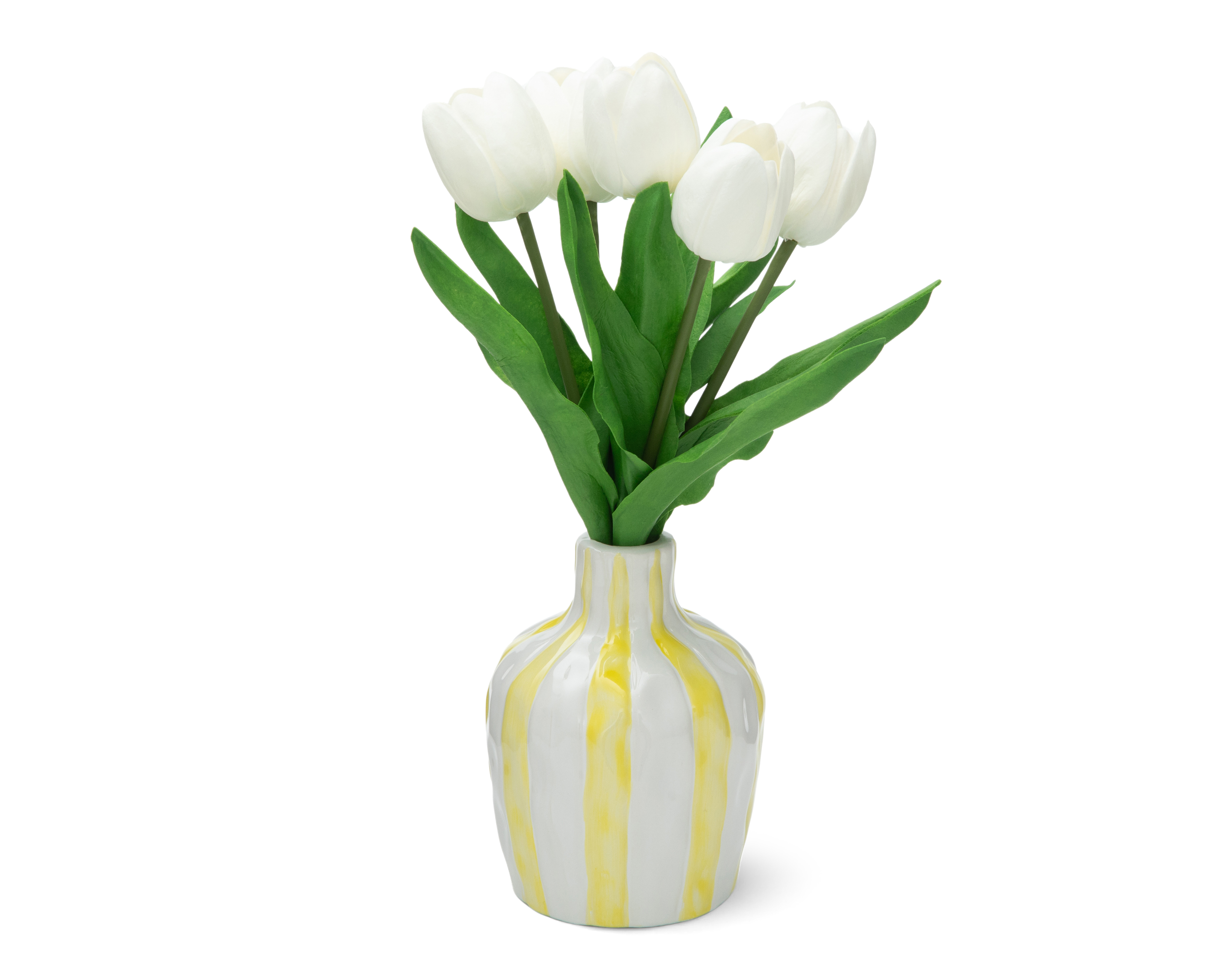 Foto 3 pulgar | Foto 2 | Tulipán Artificial con Florero Starhaus 37 cm