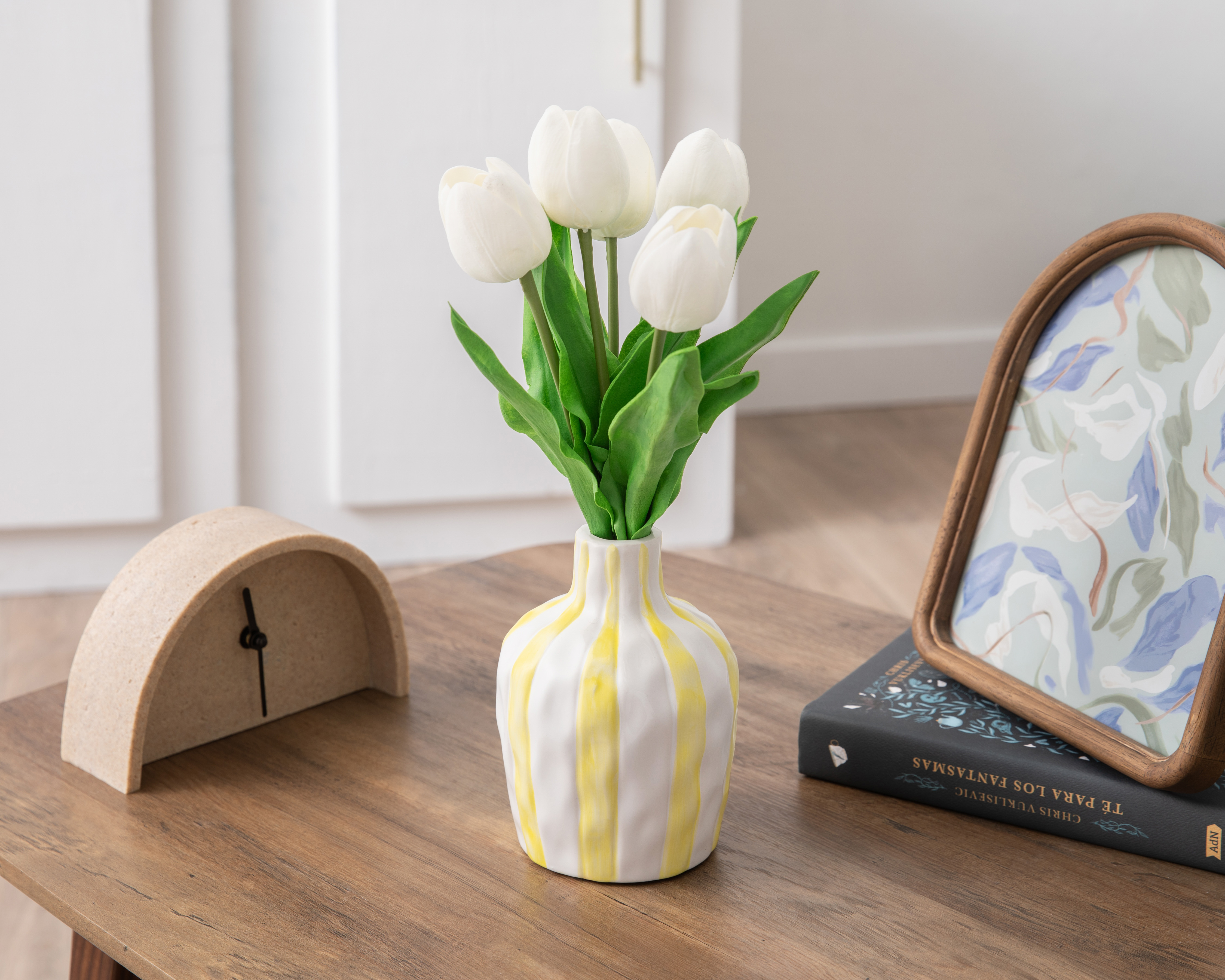 Foto 4 | Foto 4 | Tulipán Artificial con Florero Starhaus 37 cm