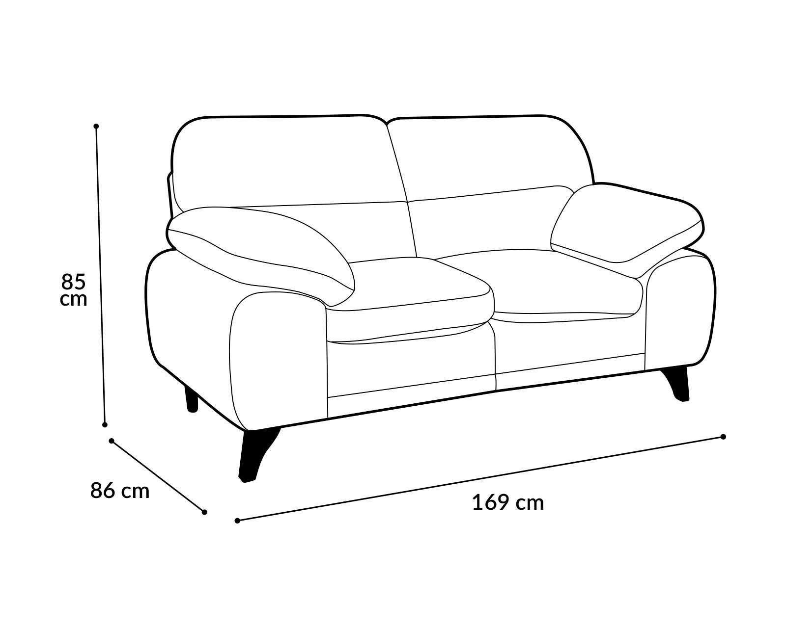 Foto 8 | Foto 8 | Loveseat Urban Contemporáneo