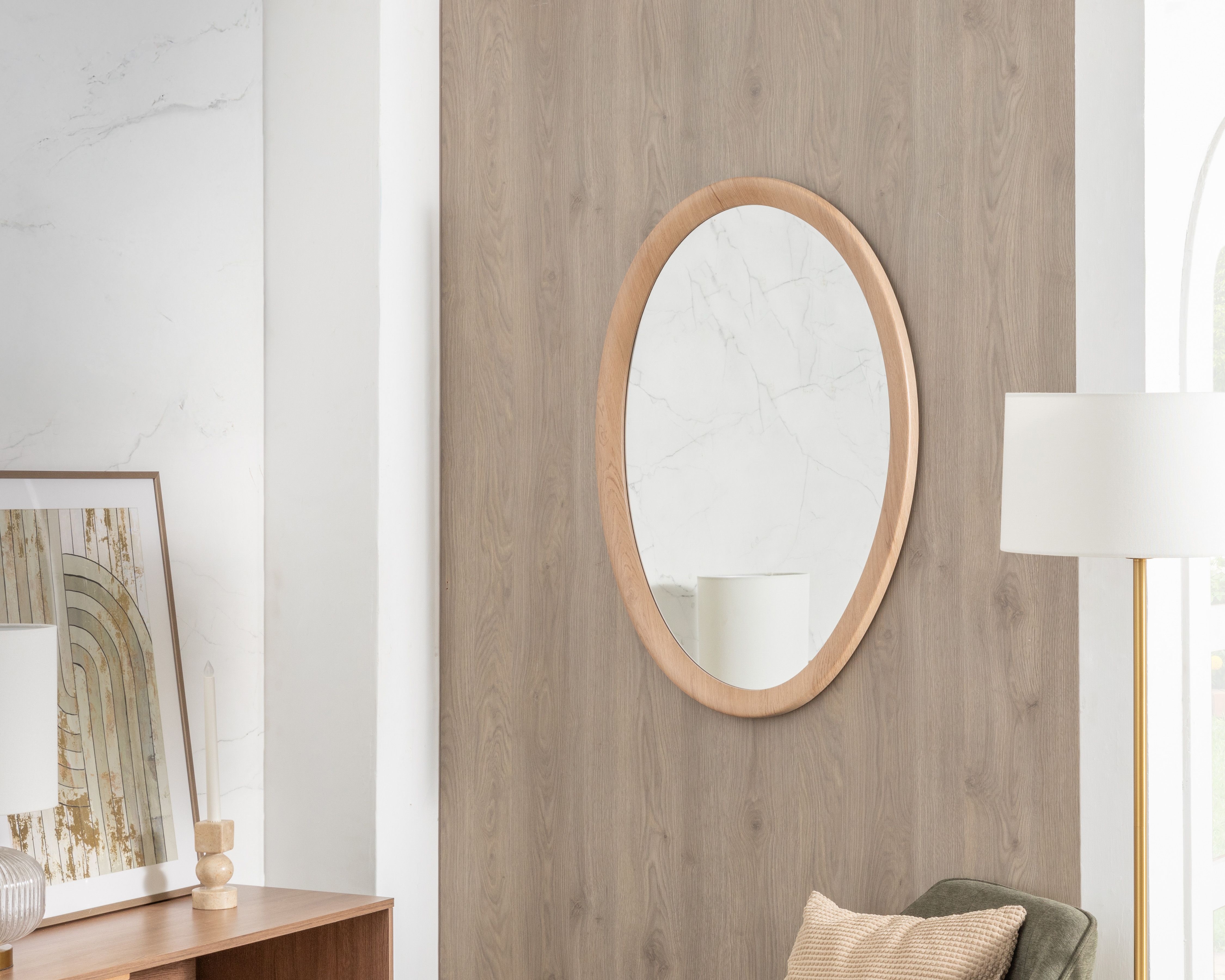 Foto 1 | Foto 1 | Espejo Ovalado Azmar 61 x 90 cm