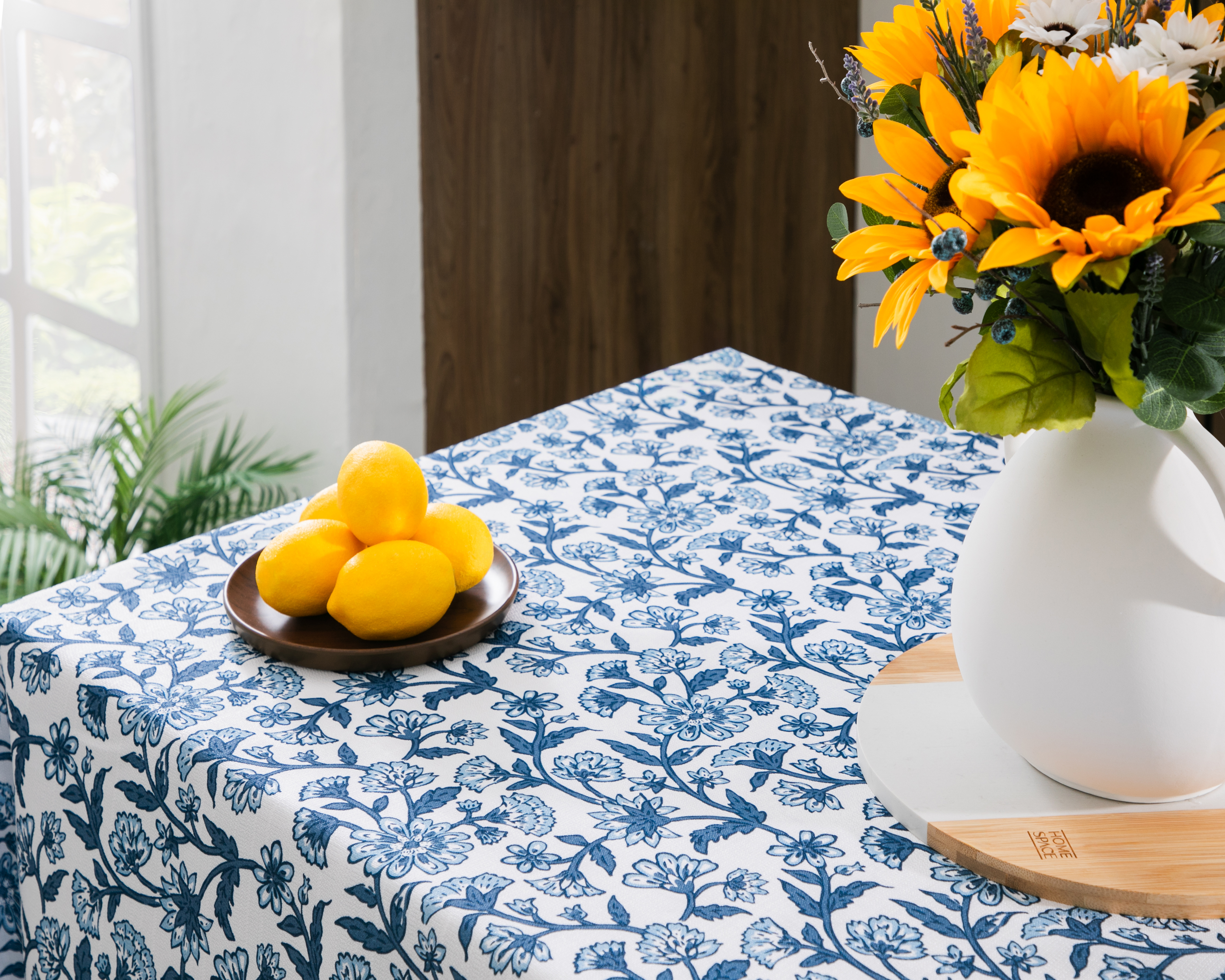 Mantel para Mesa Blanco y Azul Starhaus Sierra 180 x 140 cm