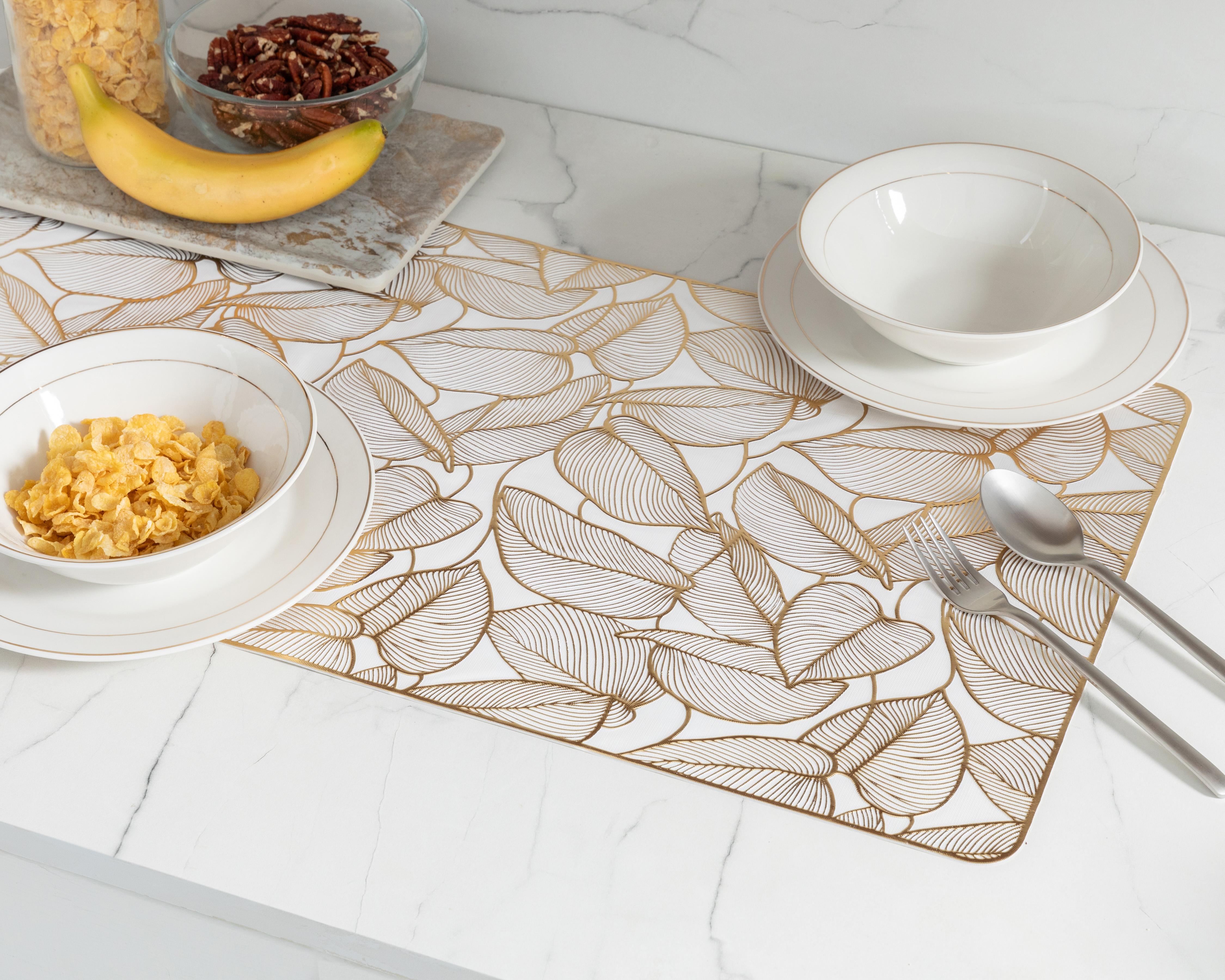 Foto 1 | Foto 1 | Camino de Mesa Dorado Starhauz Zambia 90 x 33 cm