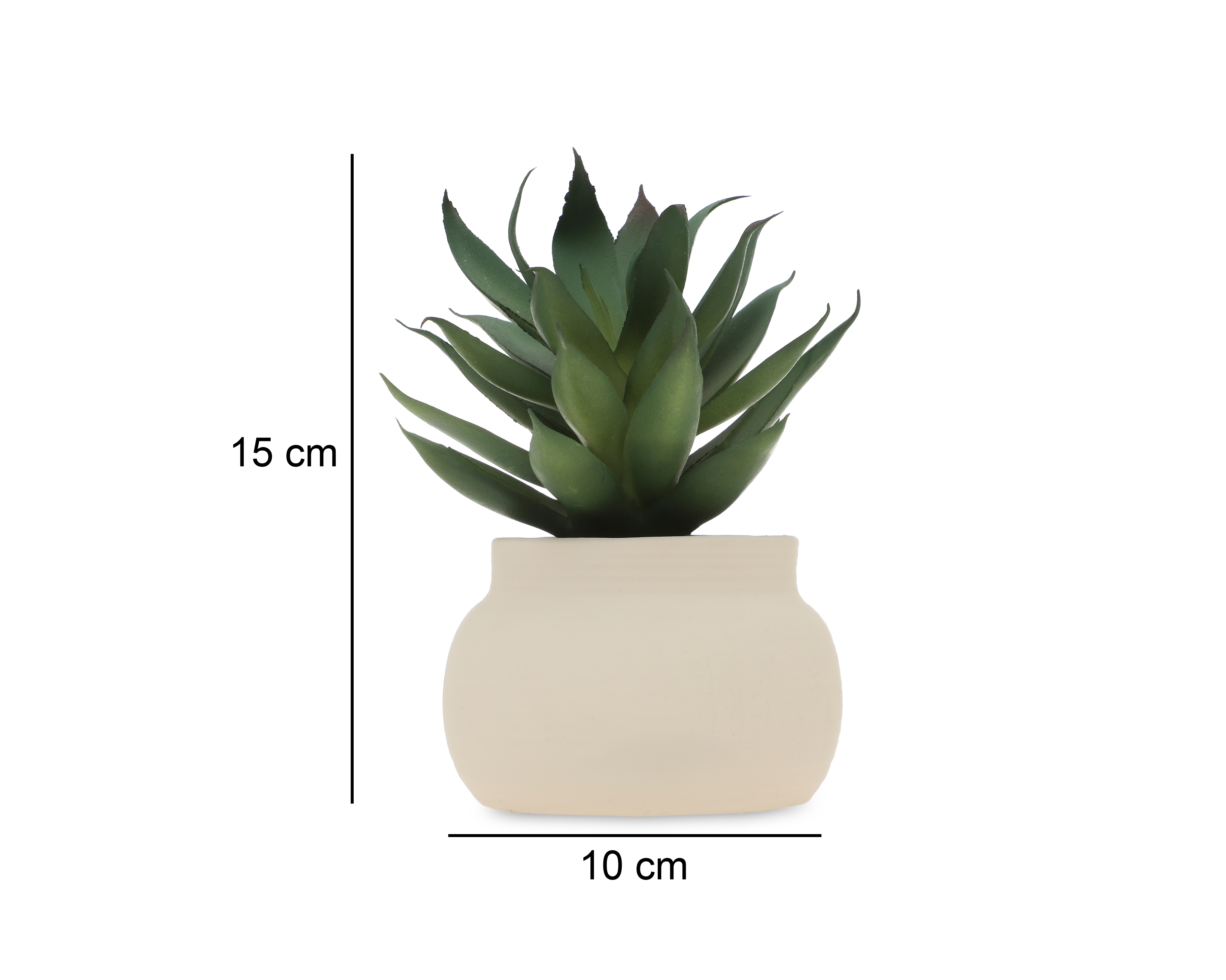 Foto 6 pulgar | Foto 5 | Agave Artificial con Maceta Starhaus 15 cm