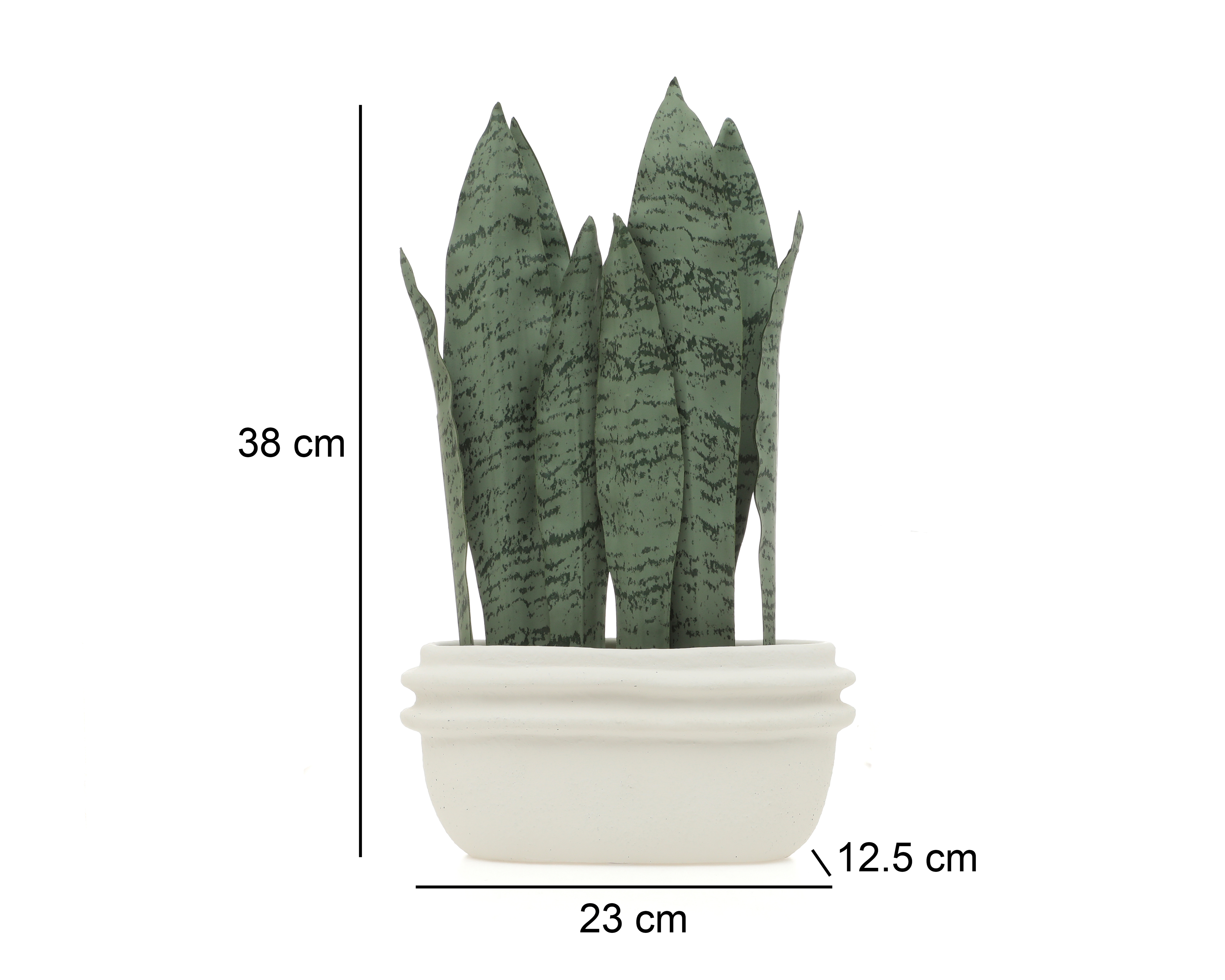 Foto 6 pulgar | Foto 5 | Sansevieria Artificial con Maceta Starhaus 38 cm