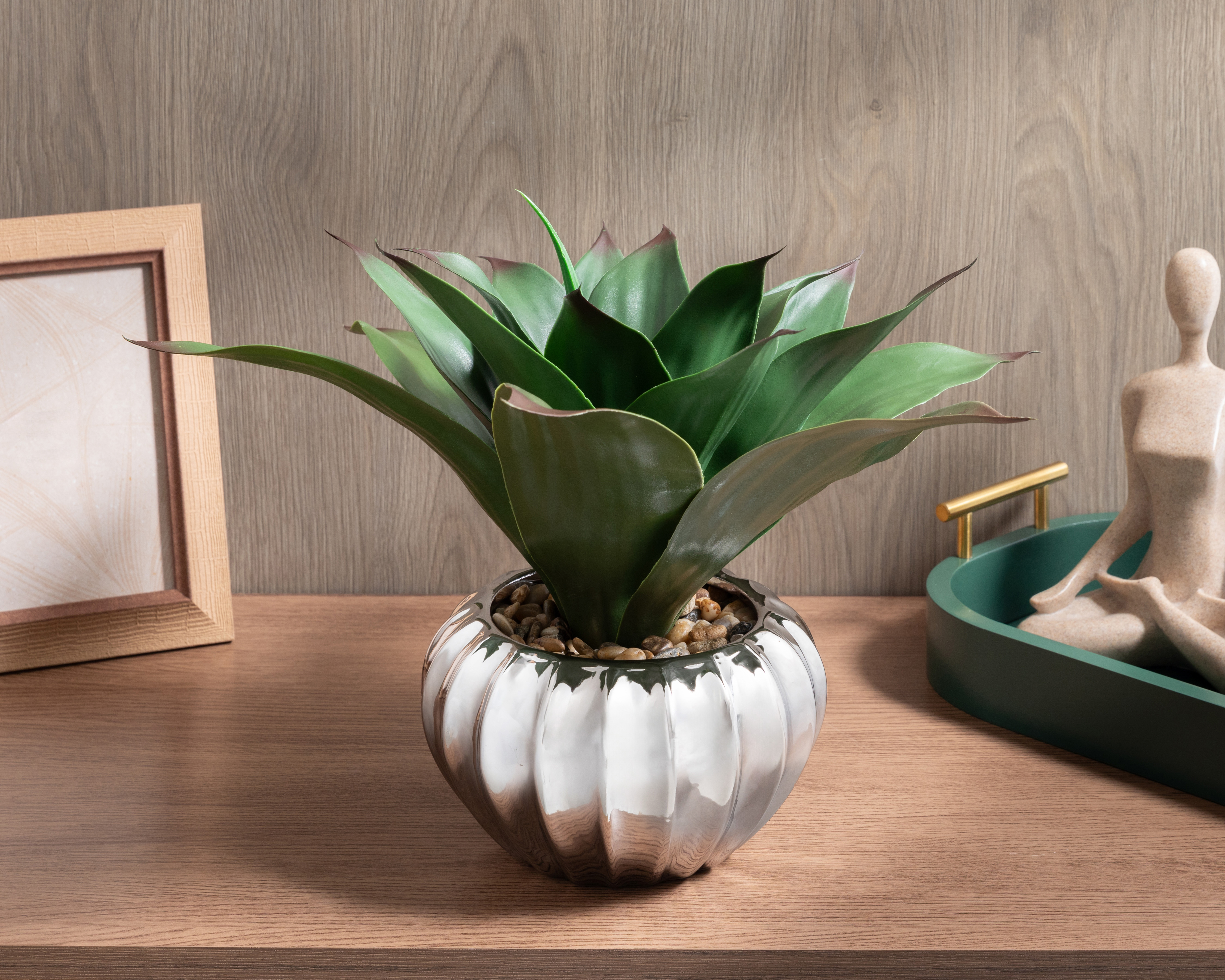 Foto 5 pulgar | Foto 4 | Agave Artificial con Maceta Starhaus 29.5 cm