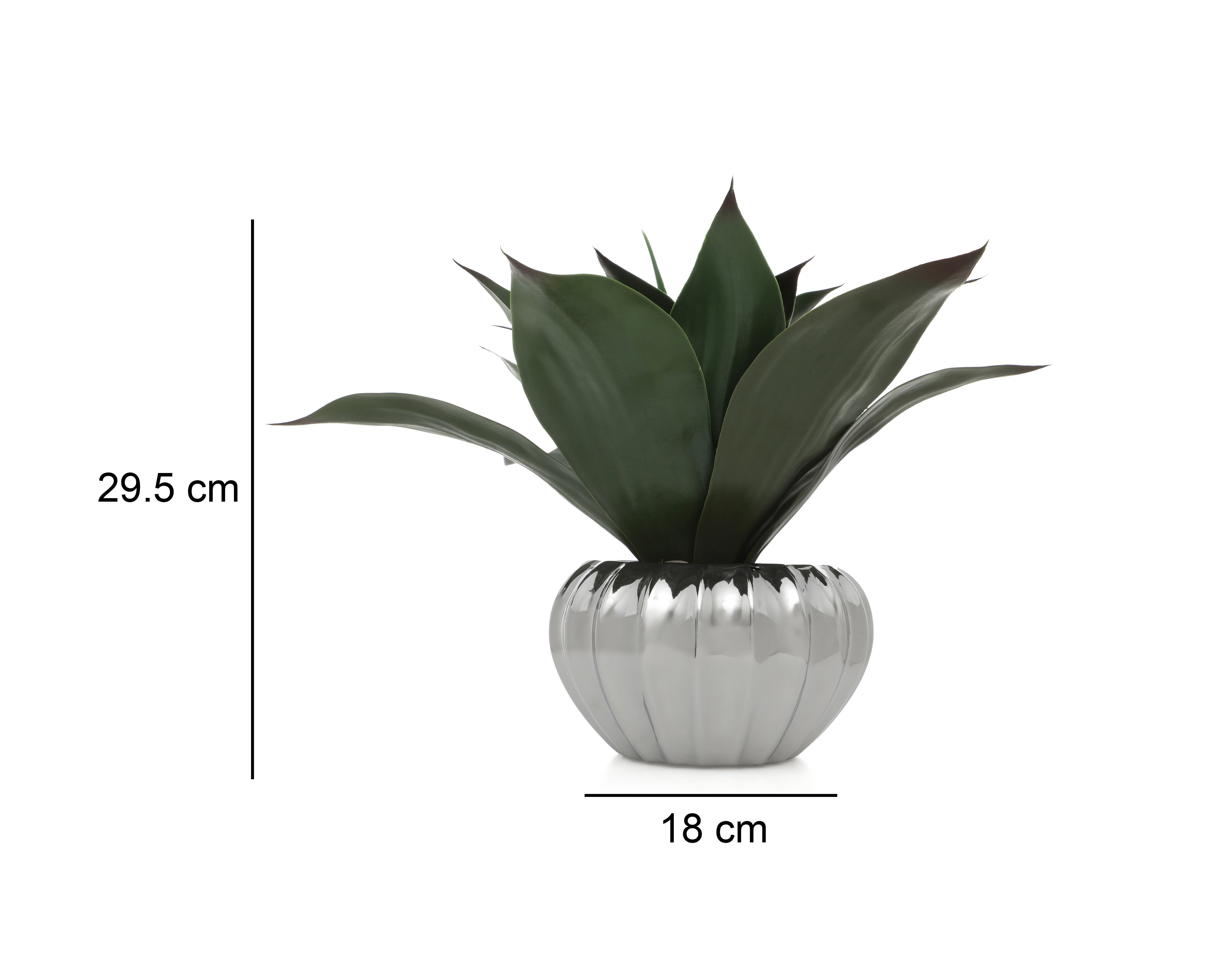 Foto 6 pulgar | Foto 5 | Agave Artificial con Maceta Starhaus 29.5 cm