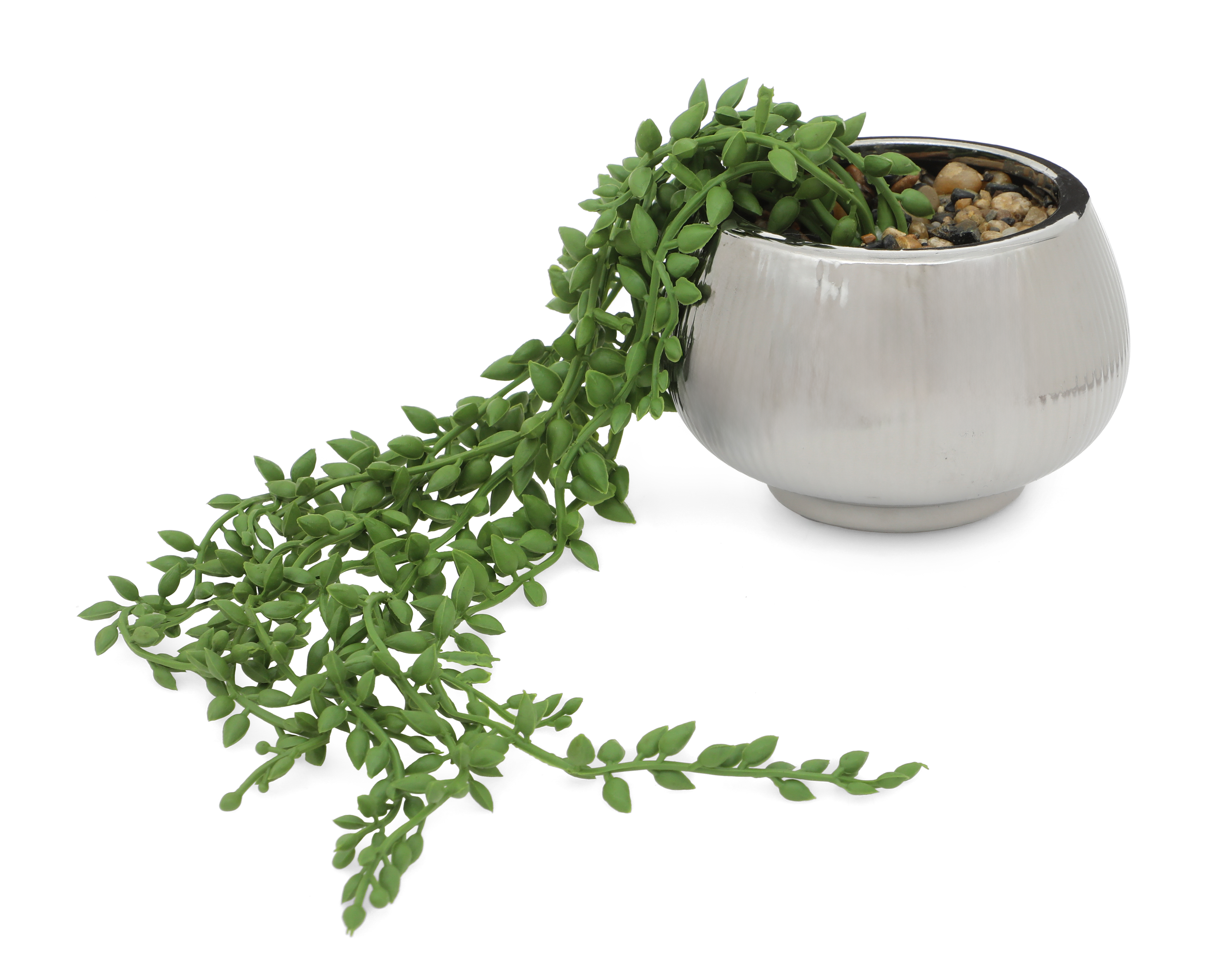 Foto 2 | Foto 2 | Senecio Artificial con Maceta Starhaus 8.5 cm