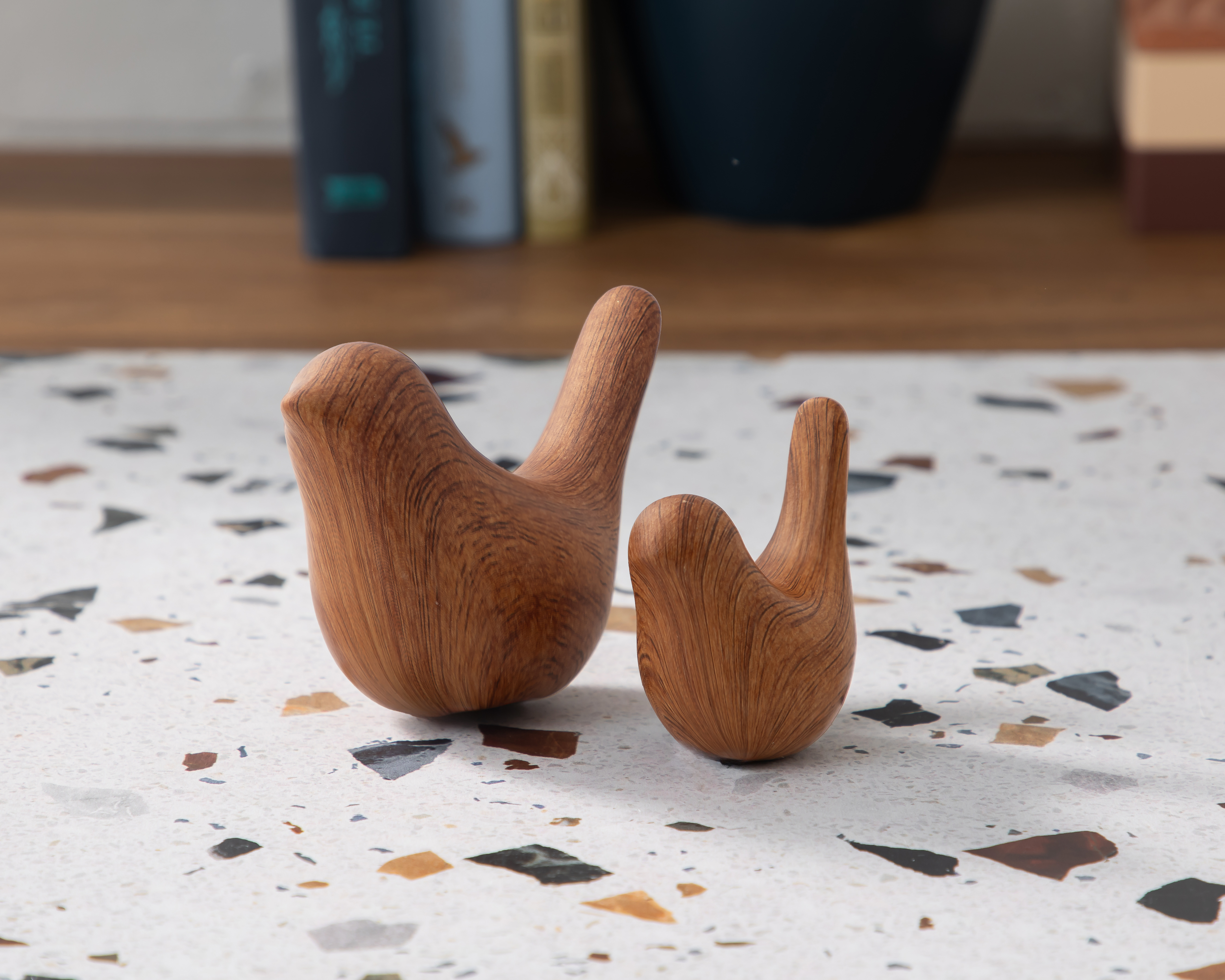 Foto 5 | Foto 5 | Escultura de Pájaro Leia de Cerámica 2 Piezas