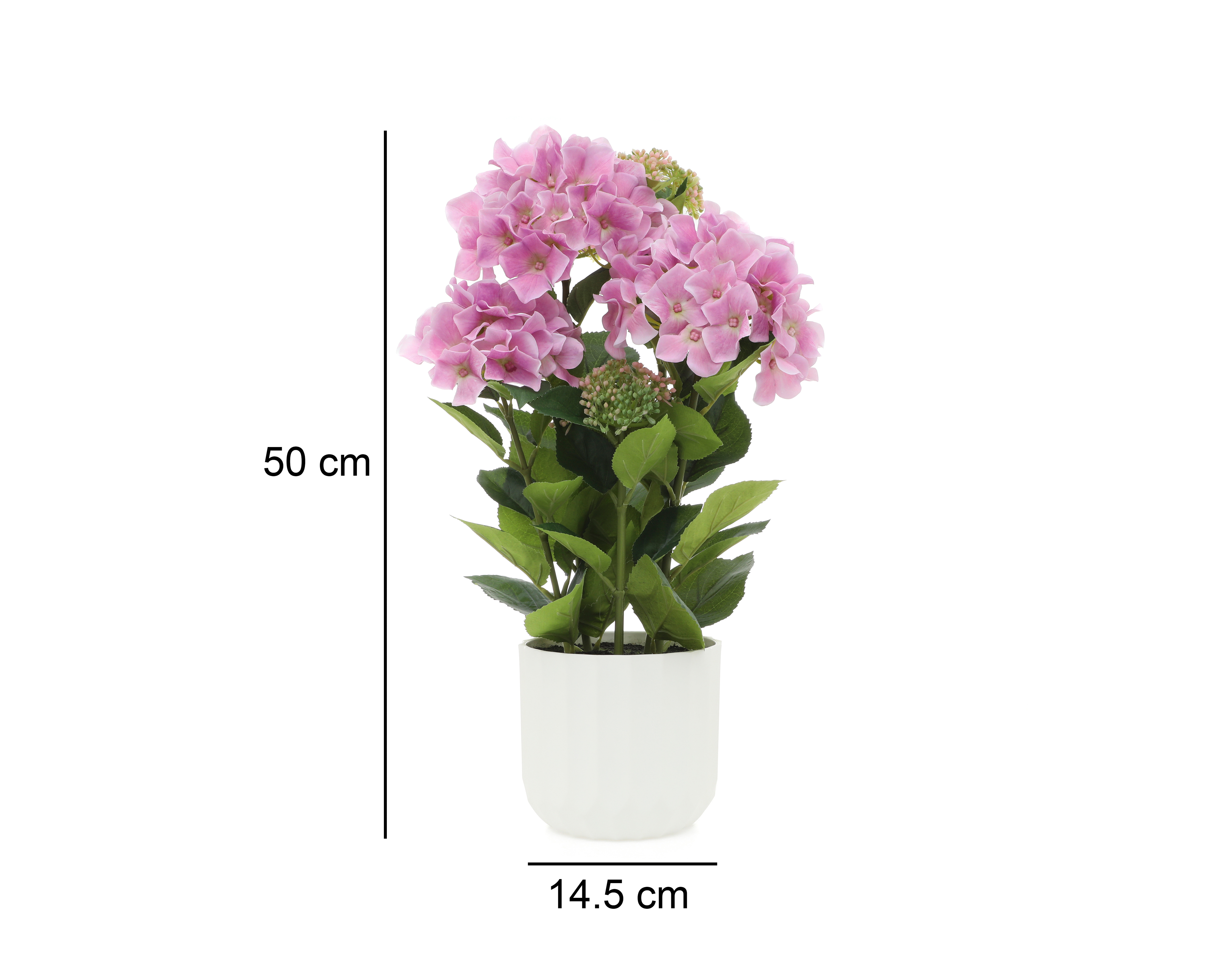 Foto 5 | Foto 5 | Hortensia Artificial con Maceta Starhaus 50 cm