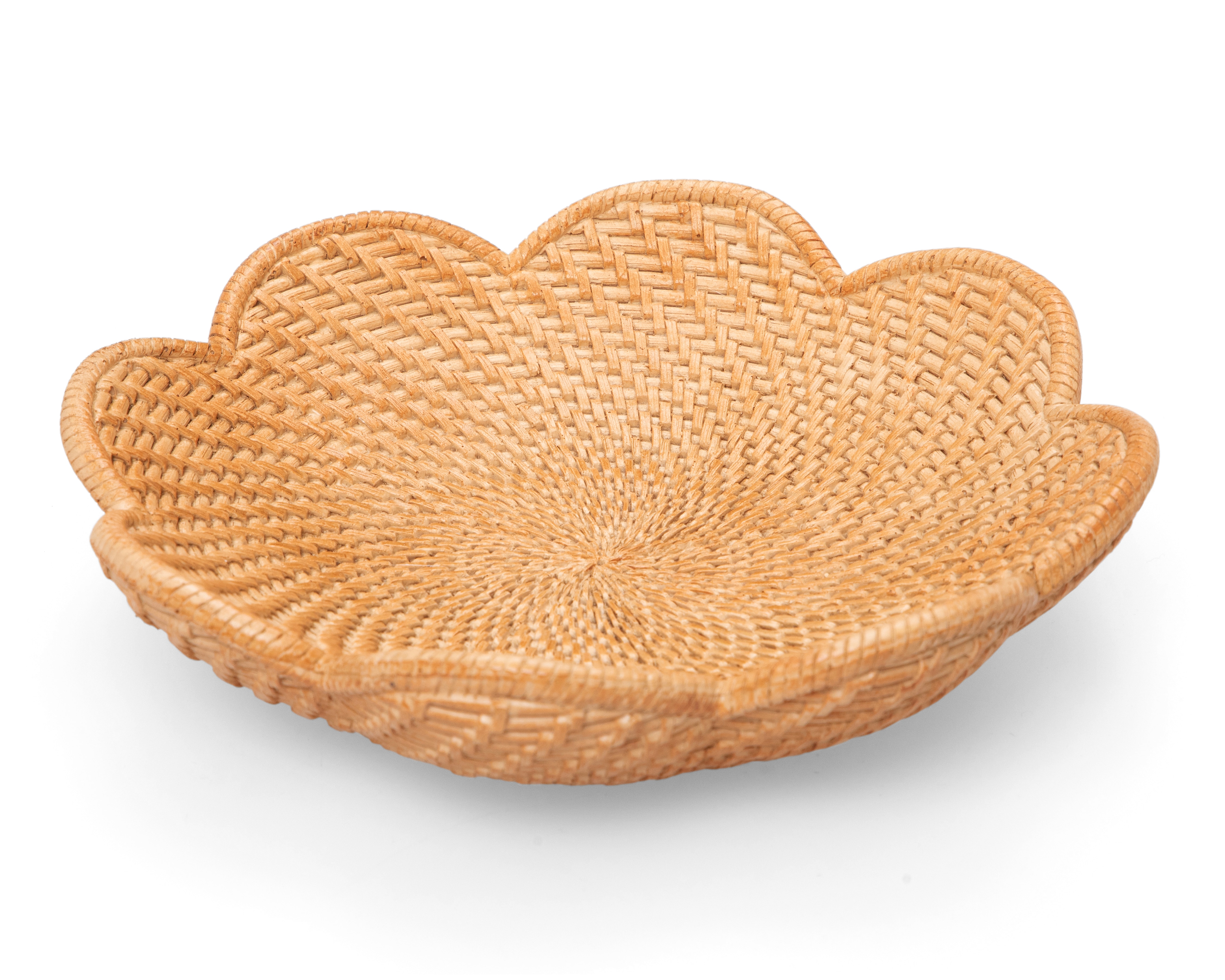 Platón Decorativo de Flor Tiffan de Poliresina