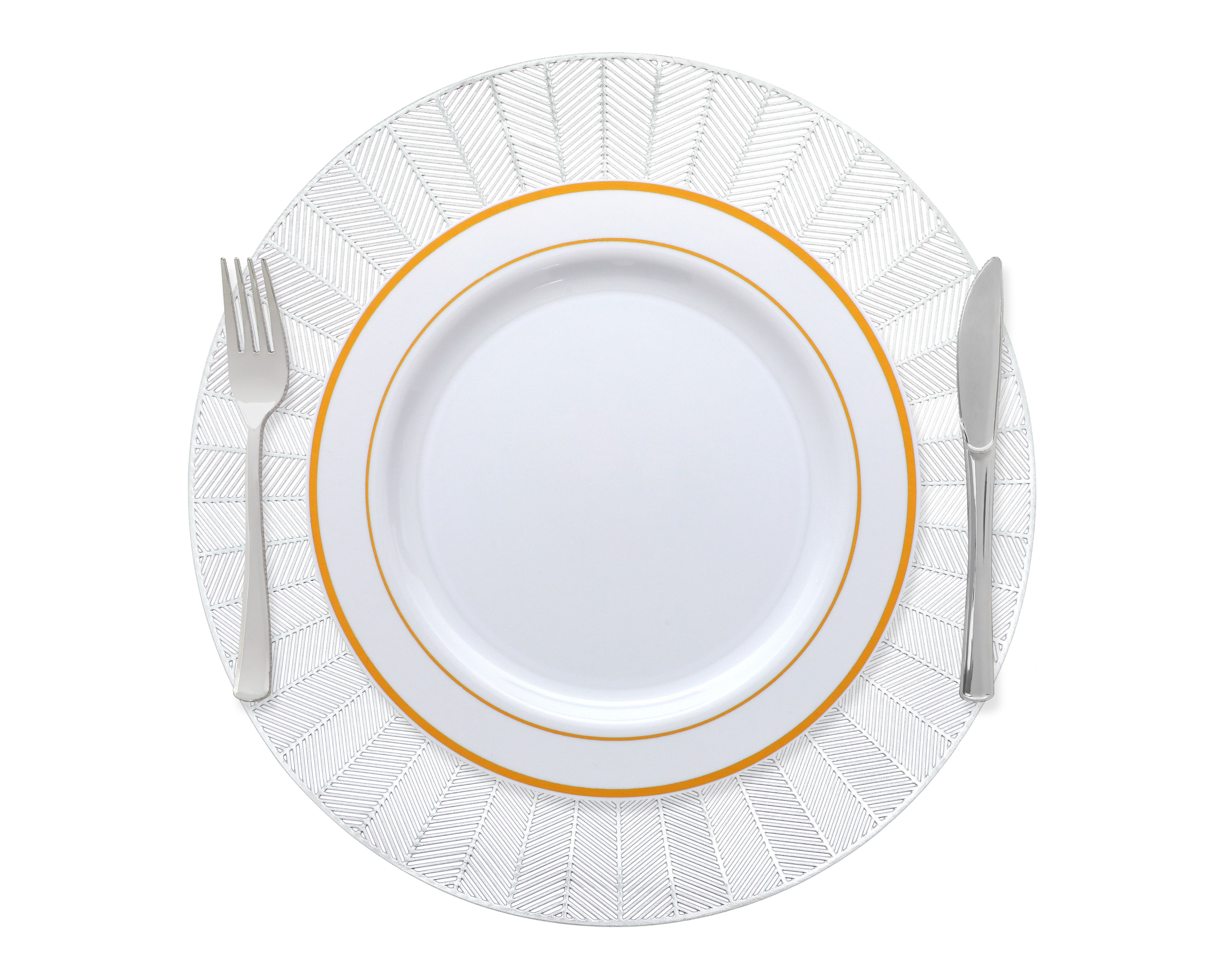 Mantel Individual Starhaus Plateado 4 Piezas