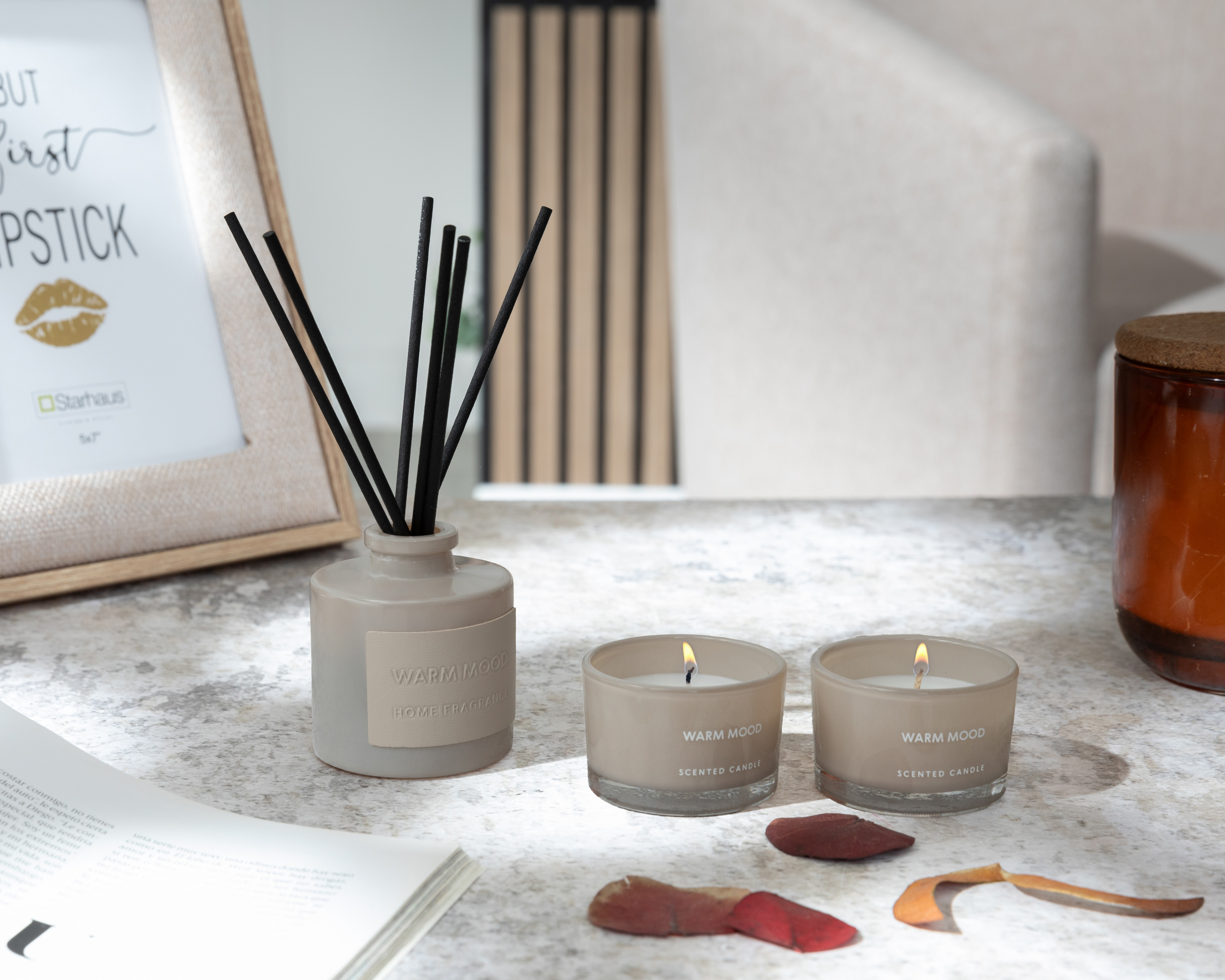 Foto 5 | Foto 5 | Set de Difusor y Vela Aromática Starhaus Lino Fresco 3 Piezas